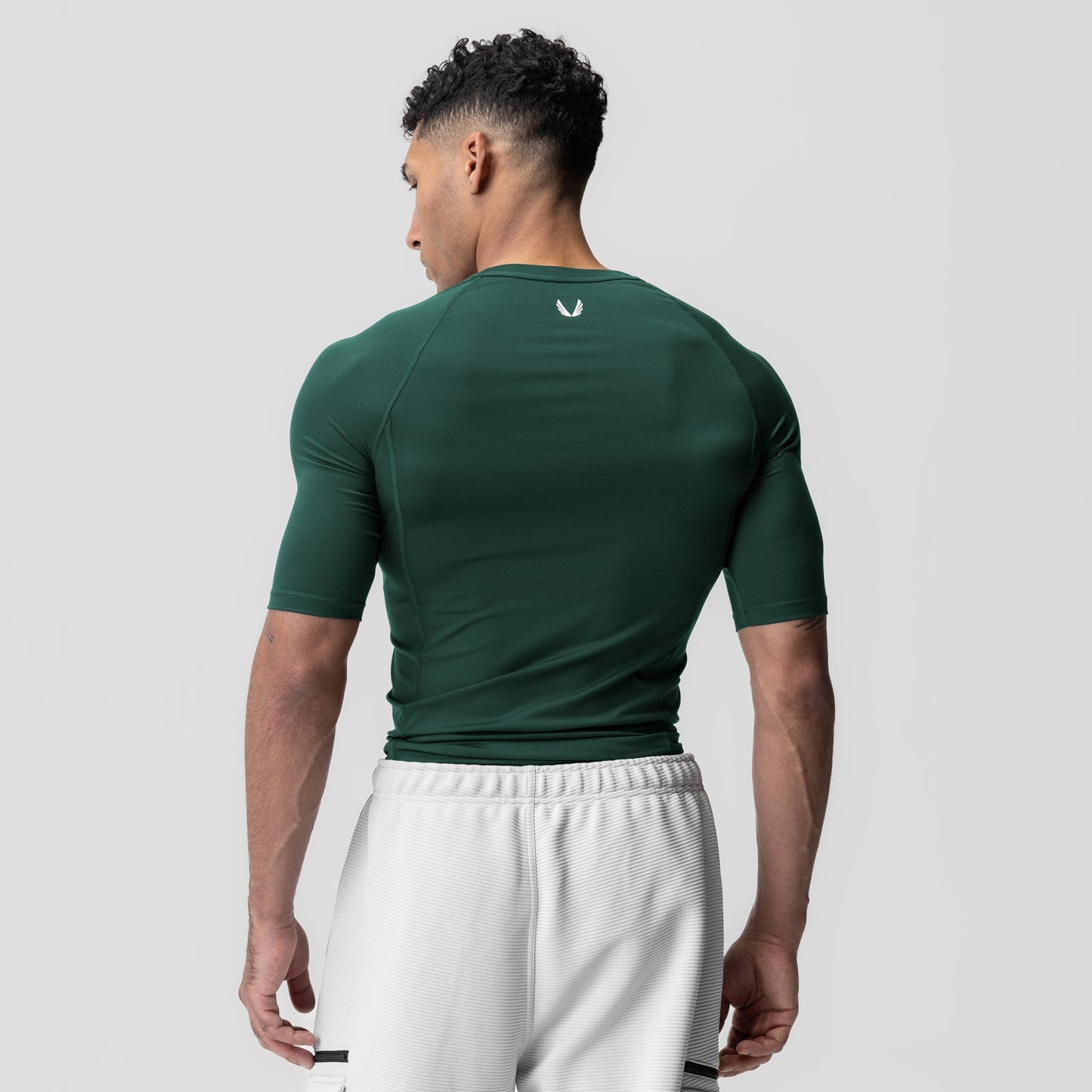 1027. WarpFlexx-Lite® Half-Sleeve Baselayer Forest Green | ASRV US