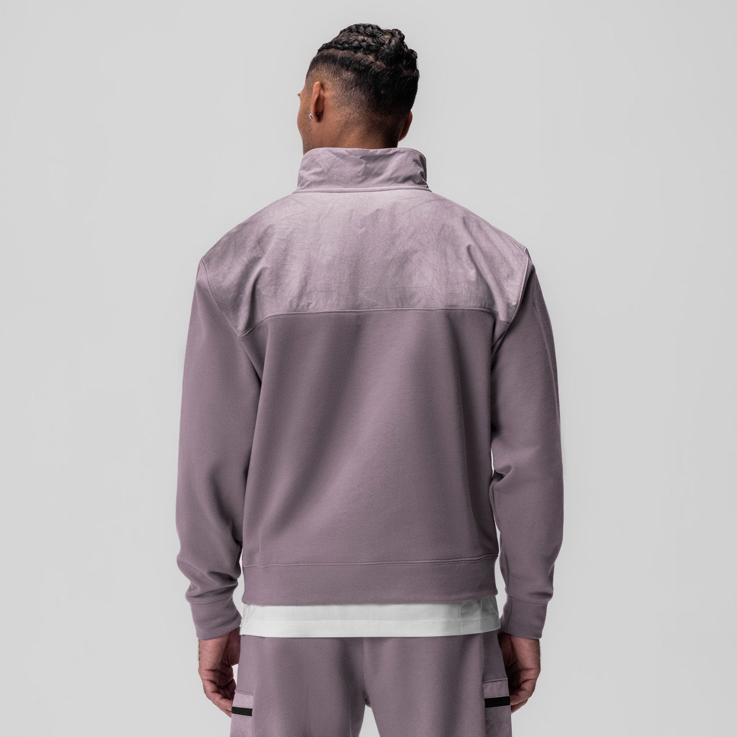 0903. Tech-Terry™ Paneled Quarter Zip Moonscape "Wave Dye" | ASRV Online