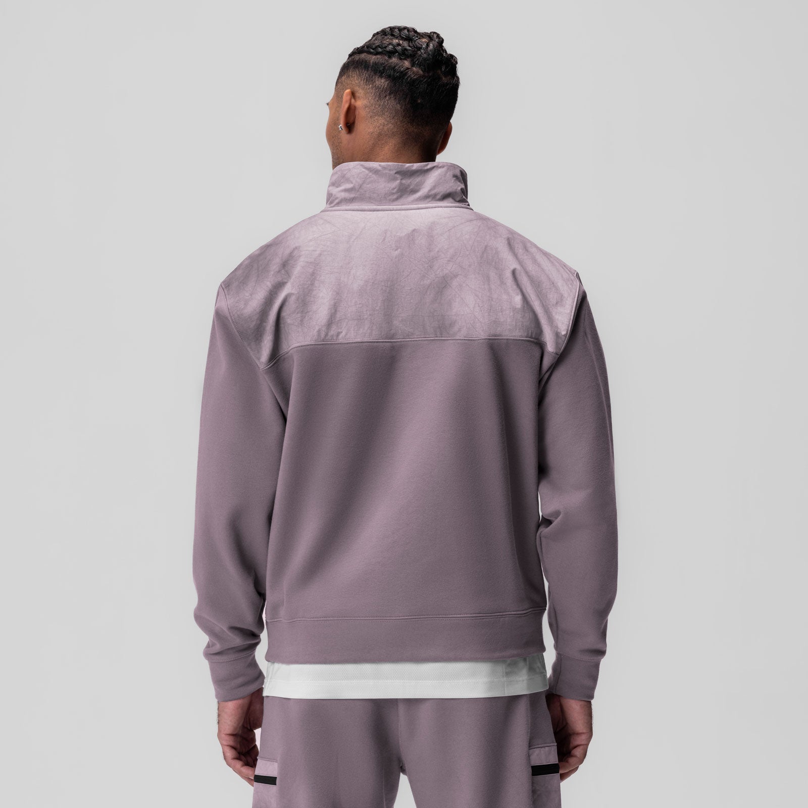 0903. Tech-Terry™ Paneled Quarter Zip Moonscape "Wave Dye" | ASRV Online