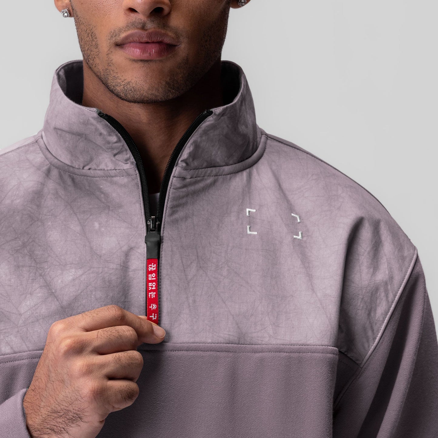 0903. Tech-Terry™ Paneled Quarter Zip Moonscape "Wave Dye" | ASRV Online