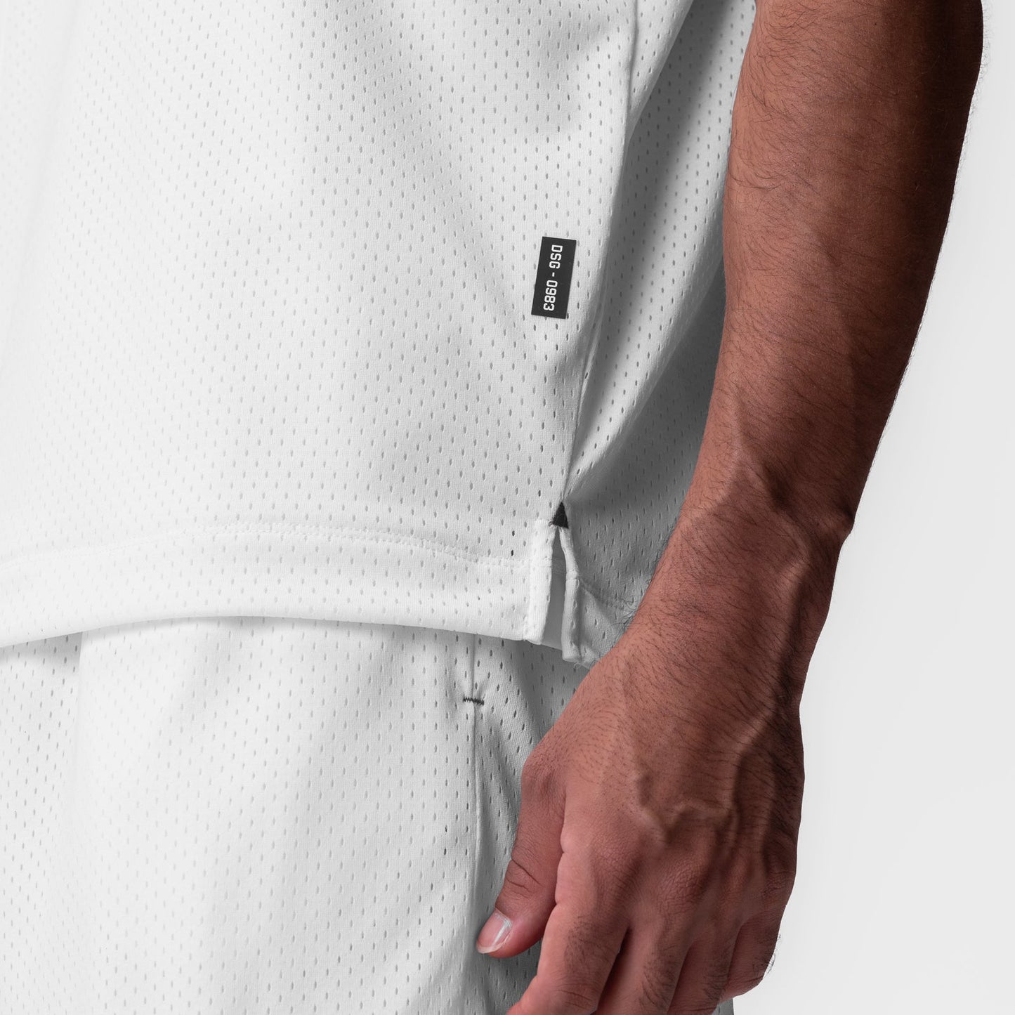 0983. Reversible 2-in-1 Cutoff Hoodie White | ASRV Discount