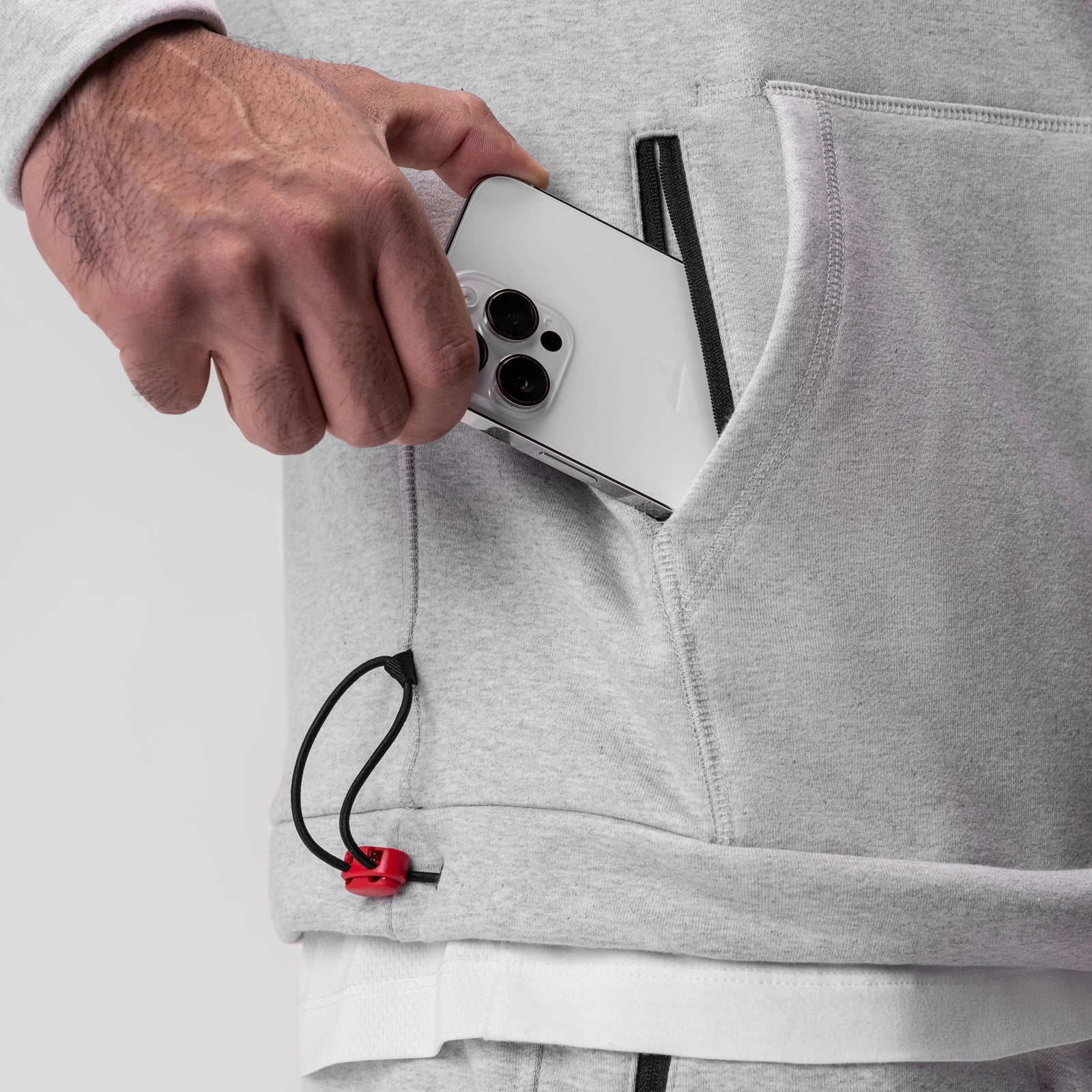 0905. Tech-Terry™ Weather-Ready Training Hoodie Heather Grey "ASRV" | ASRV near me