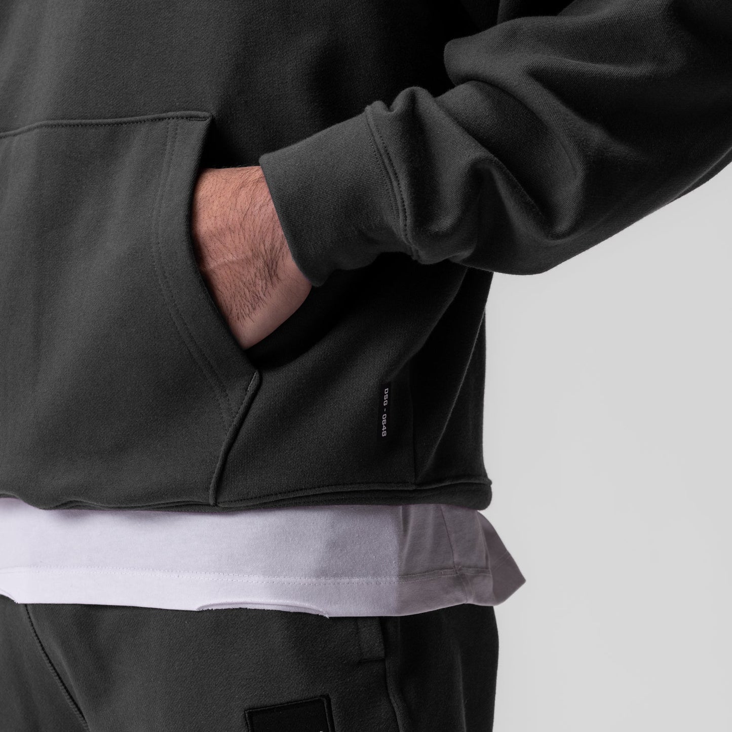 0648. Tech-Terry™ Hoodie Space Grey "Space Bracket" | ASRV sale