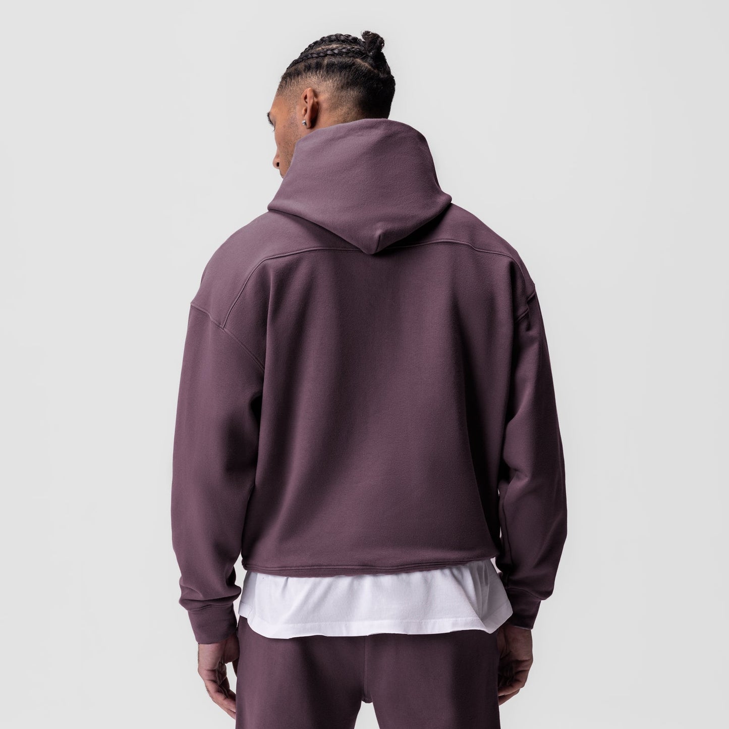 0648. Tech-Terry™ Hoodie Deep Purple "Space Bracket" | ASRV on sale