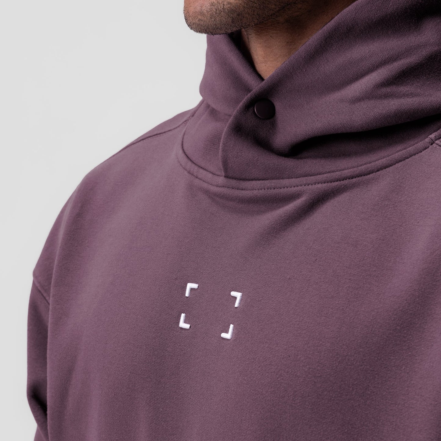 0648. Tech-Terry™ Hoodie Deep Purple "Space Bracket" | ASRV on sale