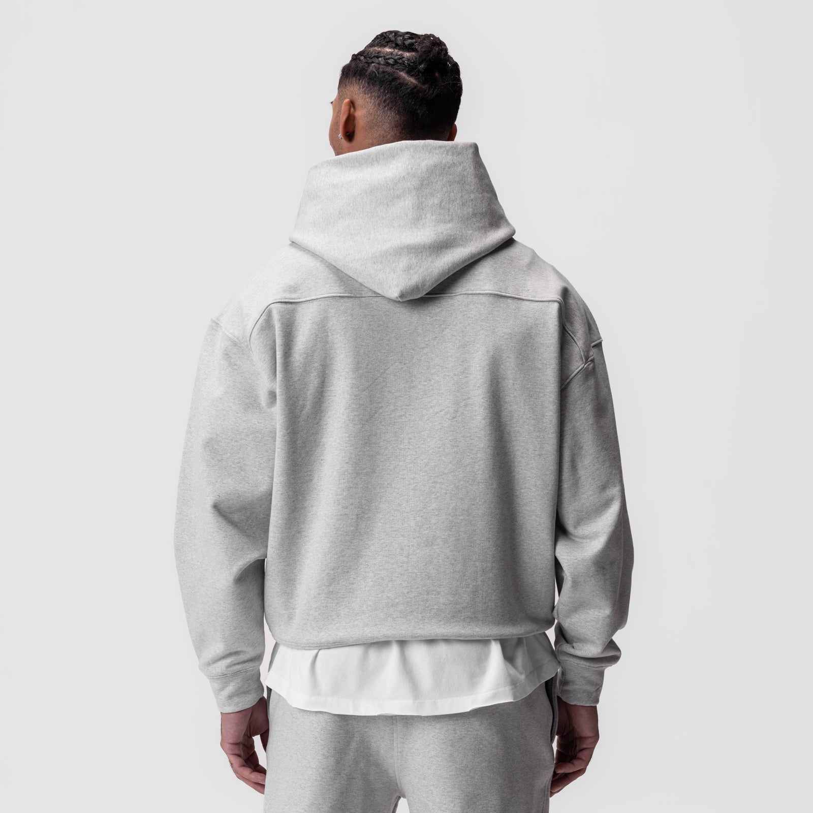 0648. Tech-Terry™ Hoodie Heather Grey "Space Bracket" | ASRV for sale