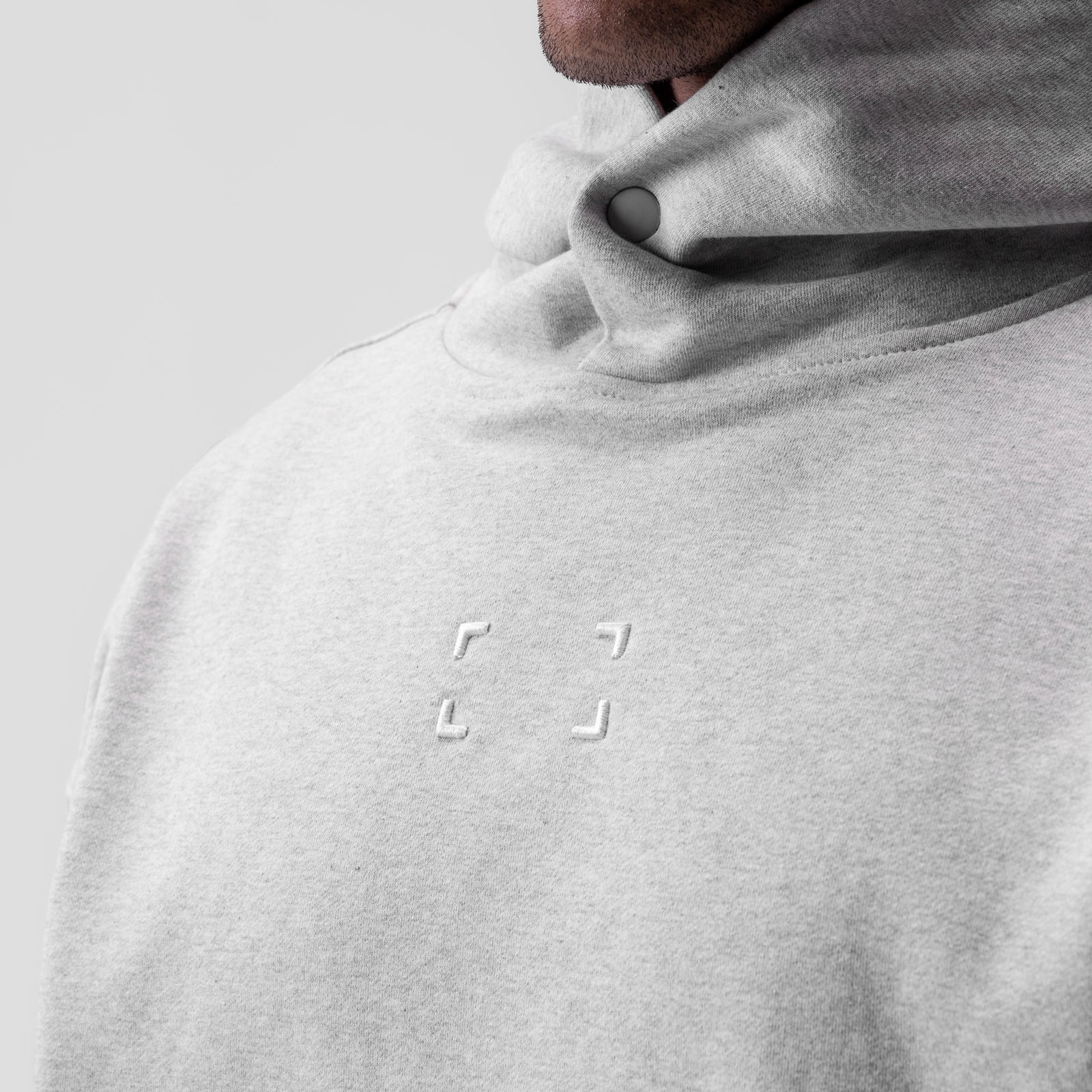 0648. Tech-Terry™ Hoodie Heather Grey "Space Bracket" | ASRV for sale