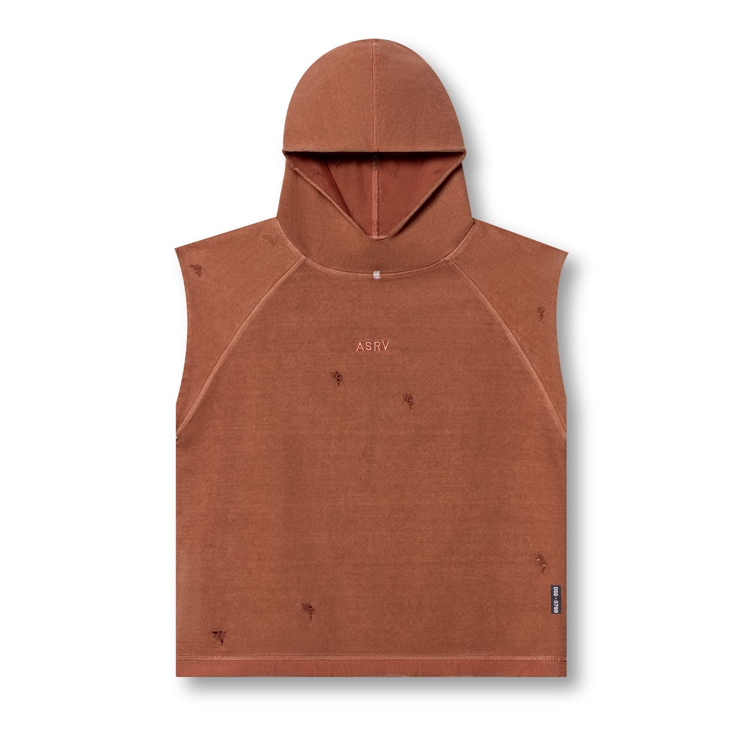 0799. Tech Essential™ Cutoff Hoodie Faded Rust | ASRV US