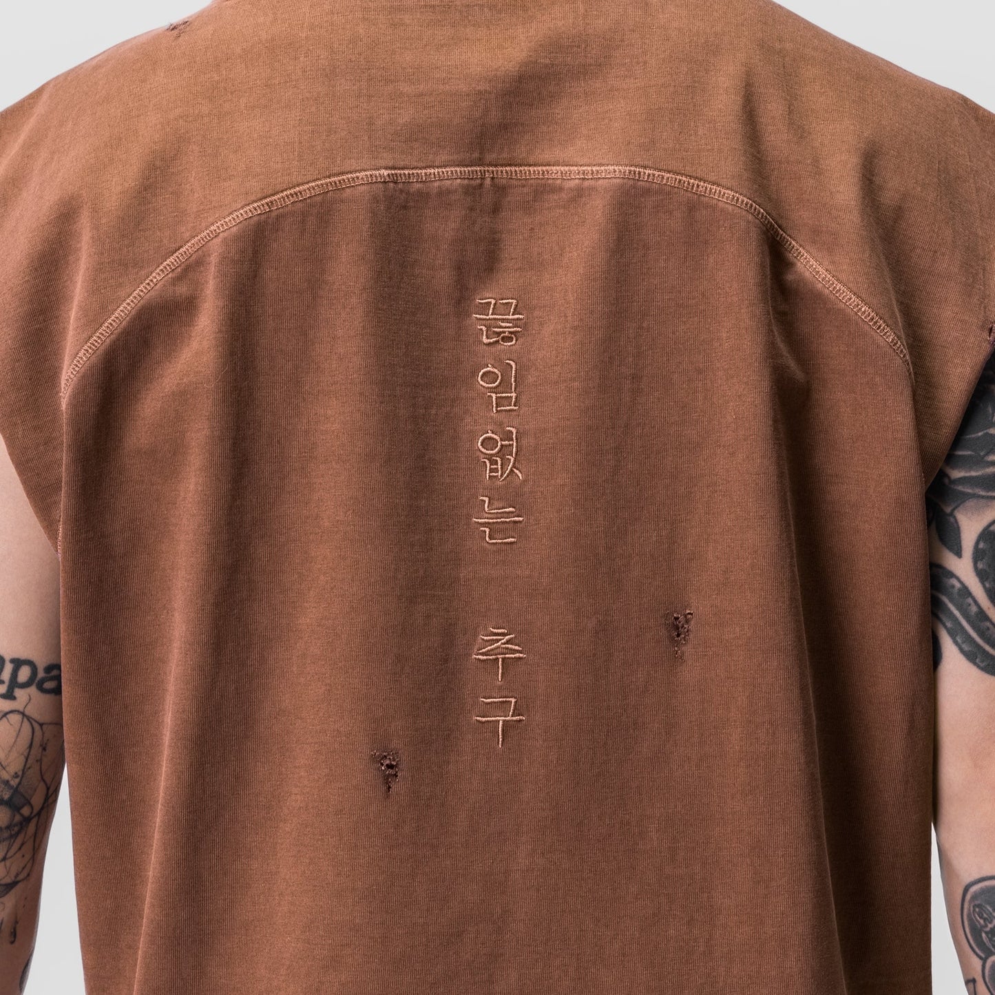 0799. Tech Essential™ Cutoff Hoodie Faded Rust | ASRV US