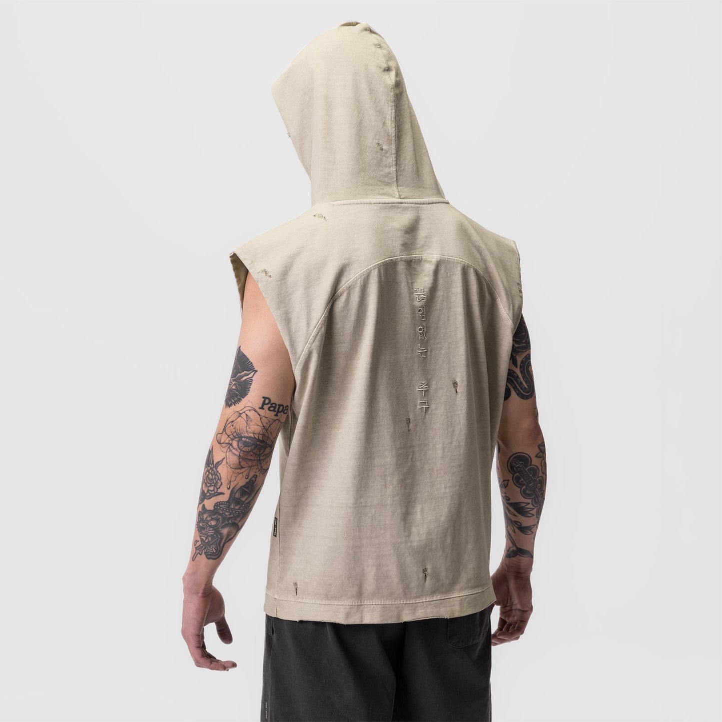 0799. Tech Essential™ Cutoff Hoodie Faded Beige | ASRV sale