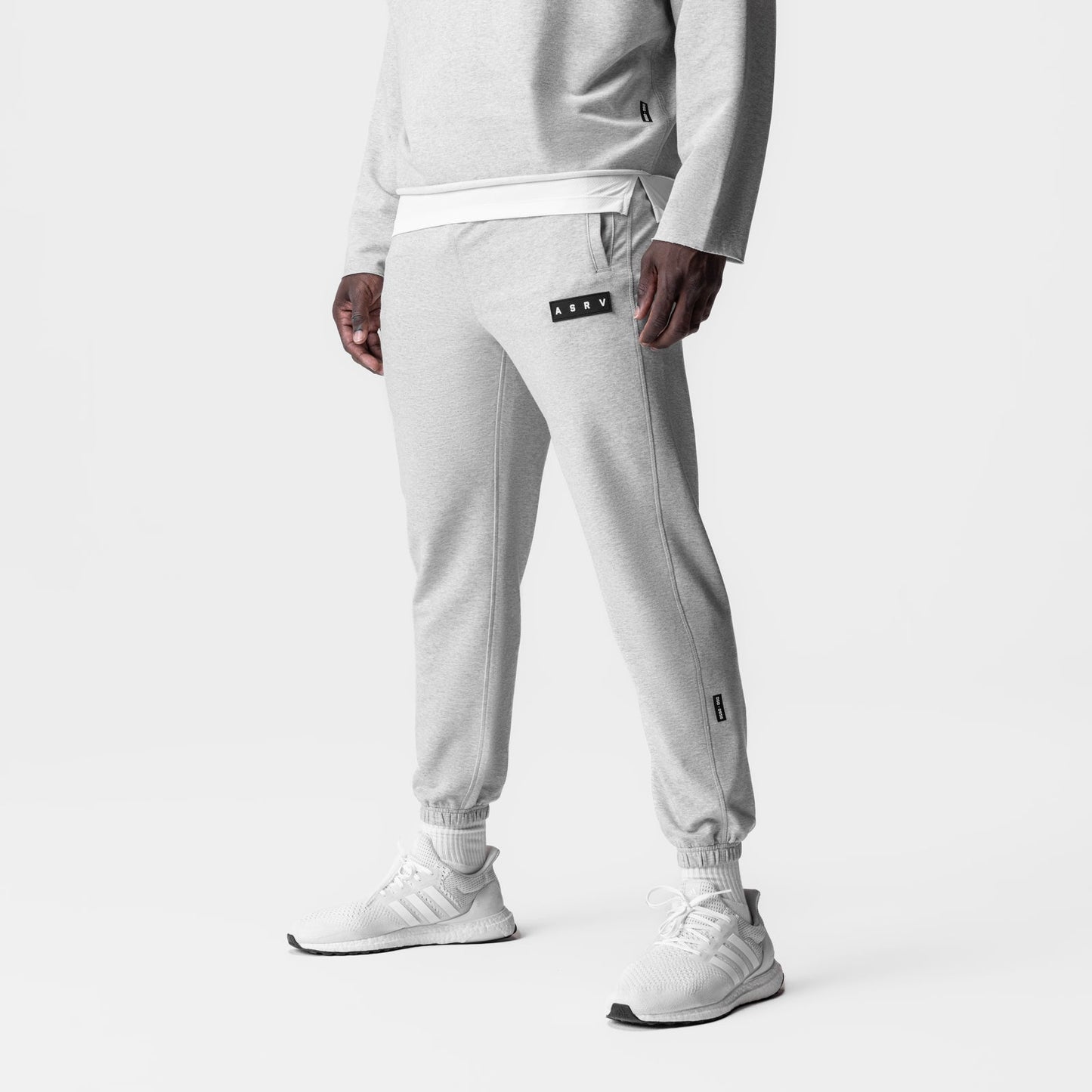 0956. Micro-Terry Jogger Heather Grey | ASRV US