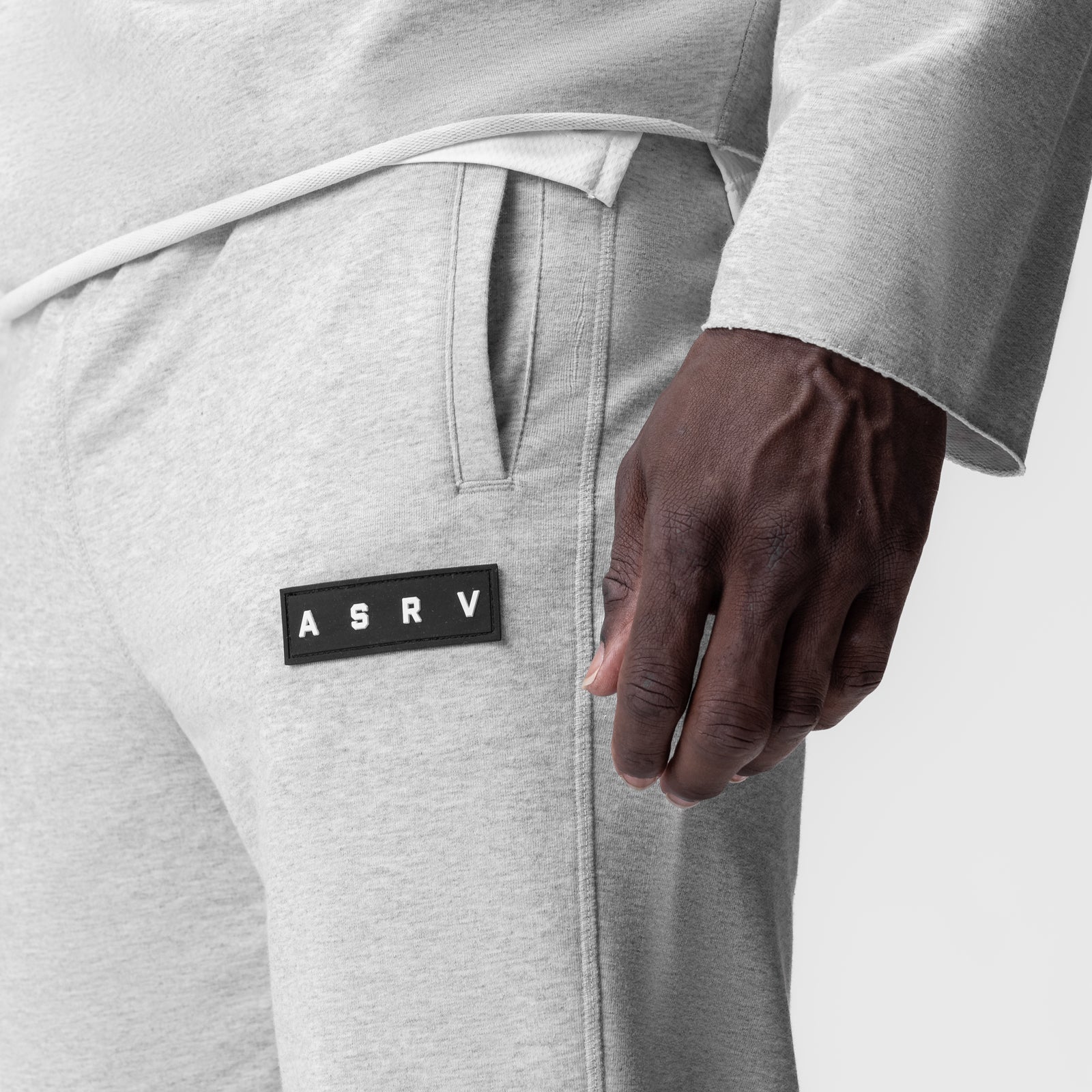 0956. Micro-Terry Jogger Heather Grey | ASRV US