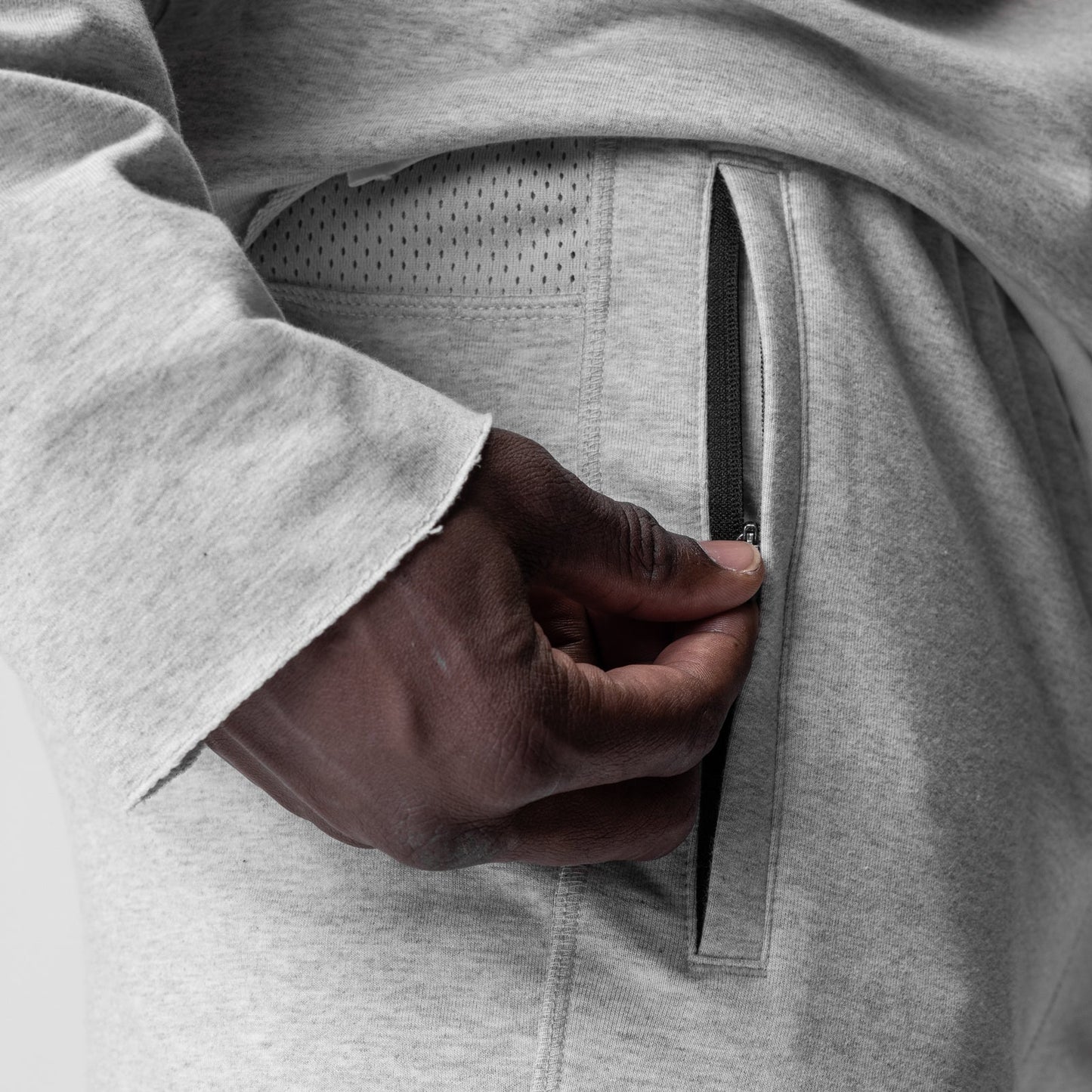 0956. Micro-Terry Jogger Heather Grey | ASRV US