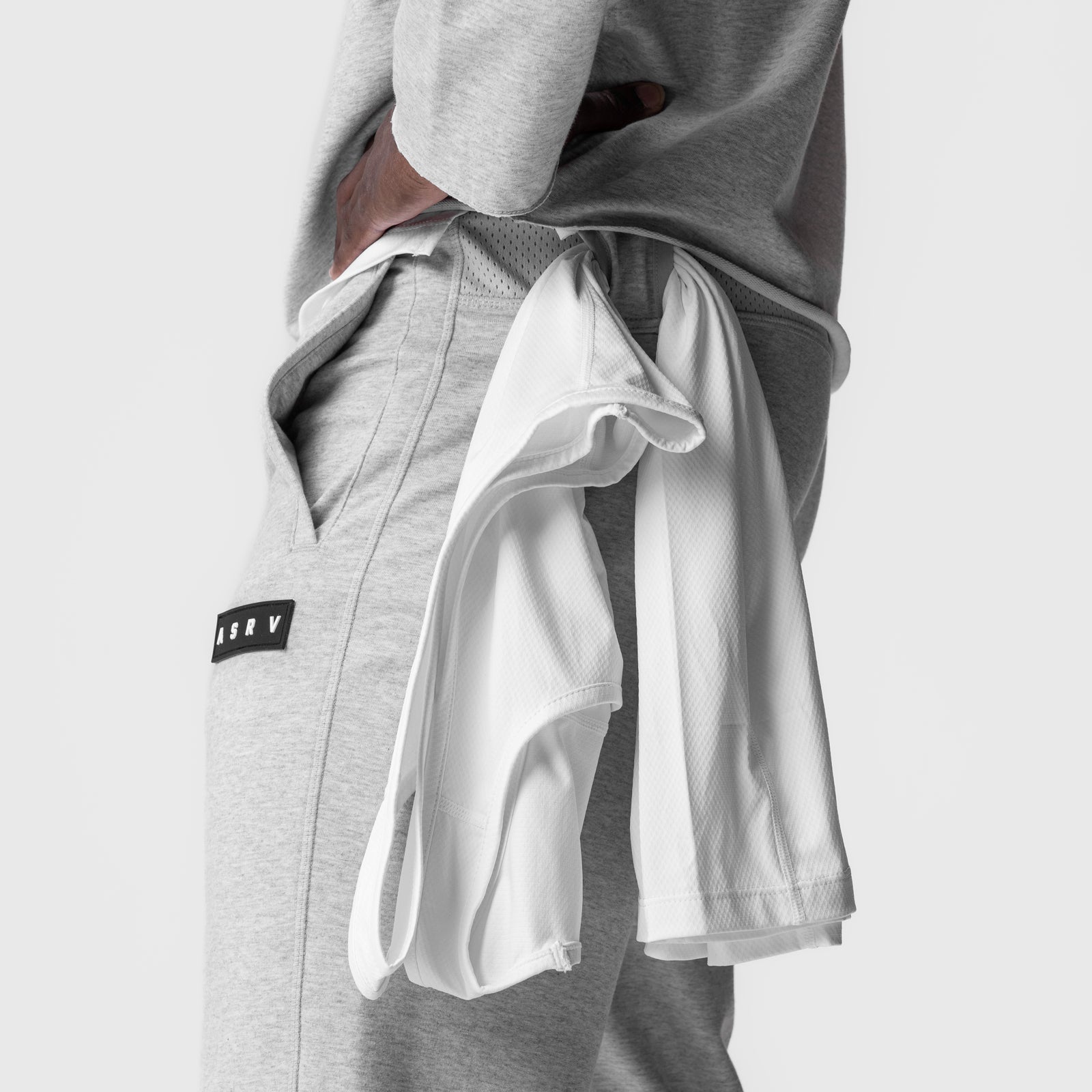 0956. Micro-Terry Jogger Heather Grey | ASRV US