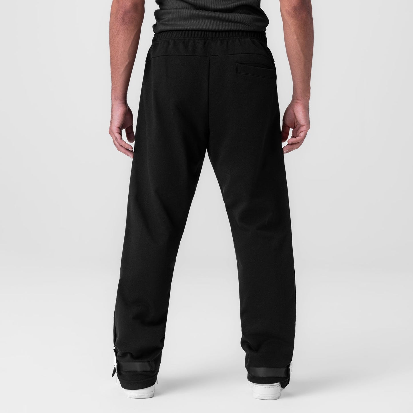 0998. Herringbone Terry Snap Button Sweats Black | ASRV sale