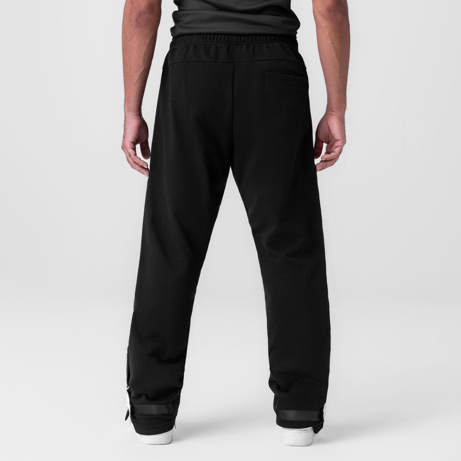 0998. Herringbone Terry Snap Button Sweats Black | ASRV sale