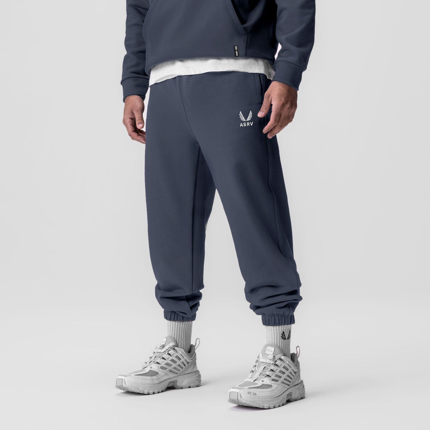 0655. Tech-Terry™ Oversized Sweats Navy "Emblem" | ASRV for sale