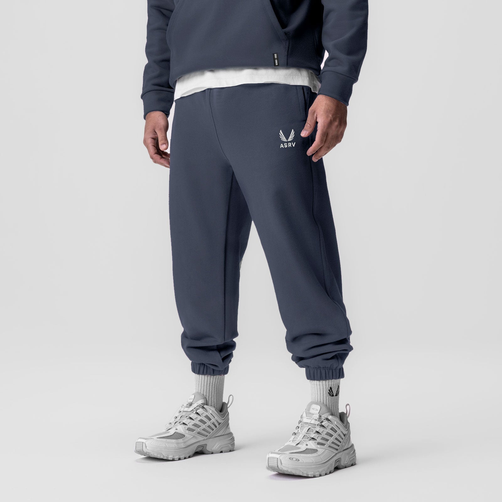 0655. Tech-Terry™ Oversized Sweats Navy "Emblem" | ASRV for sale