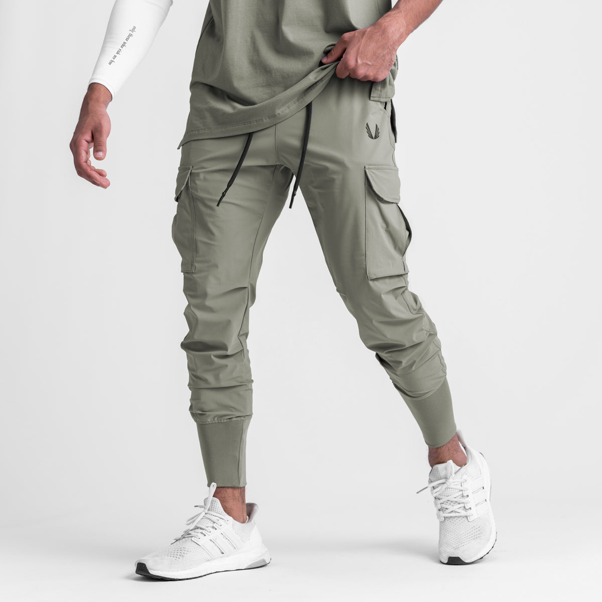 0437. Tetra-Lite® Cargo High Rib Jogger Sage | ASRV on sale