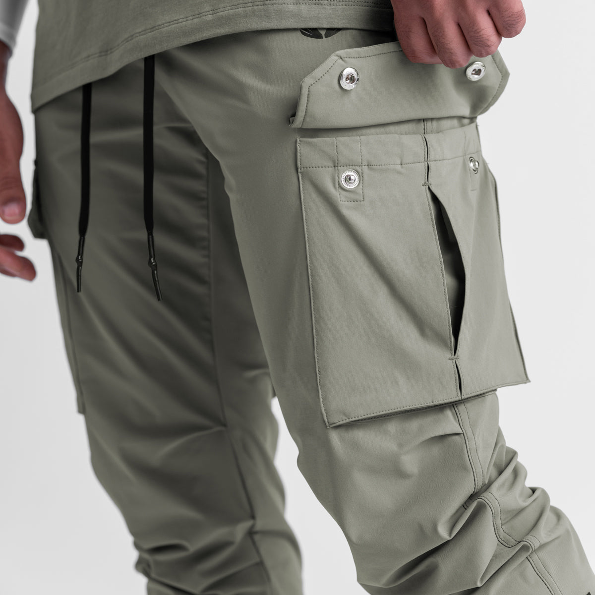 0437. Tetra-Lite® Cargo High Rib Jogger Sage | ASRV on sale