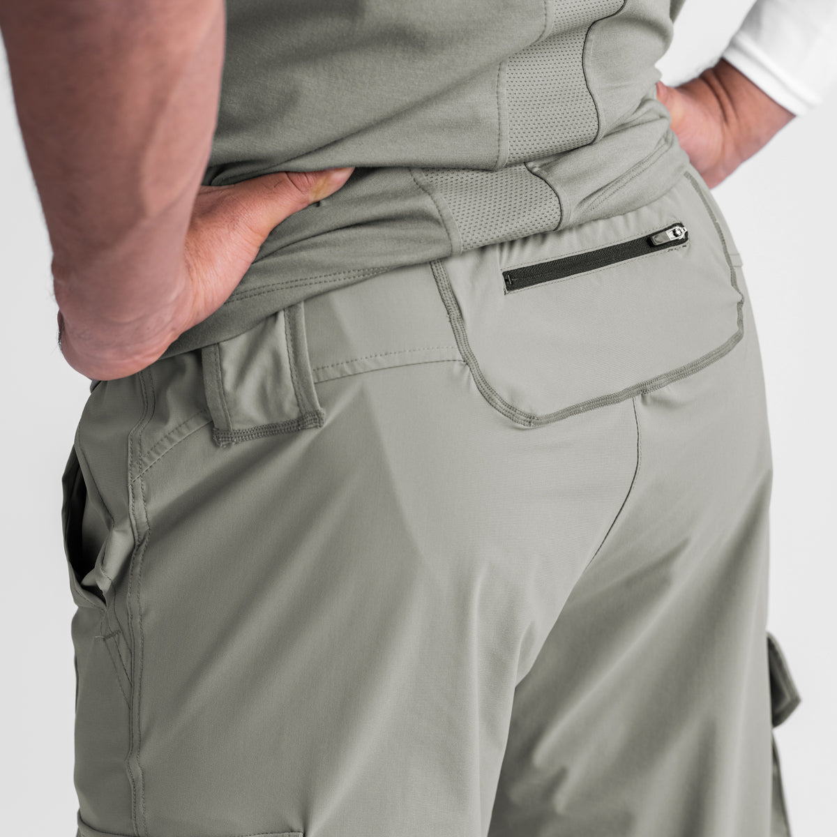 0437. Tetra-Lite® Cargo High Rib Jogger Sage | ASRV on sale