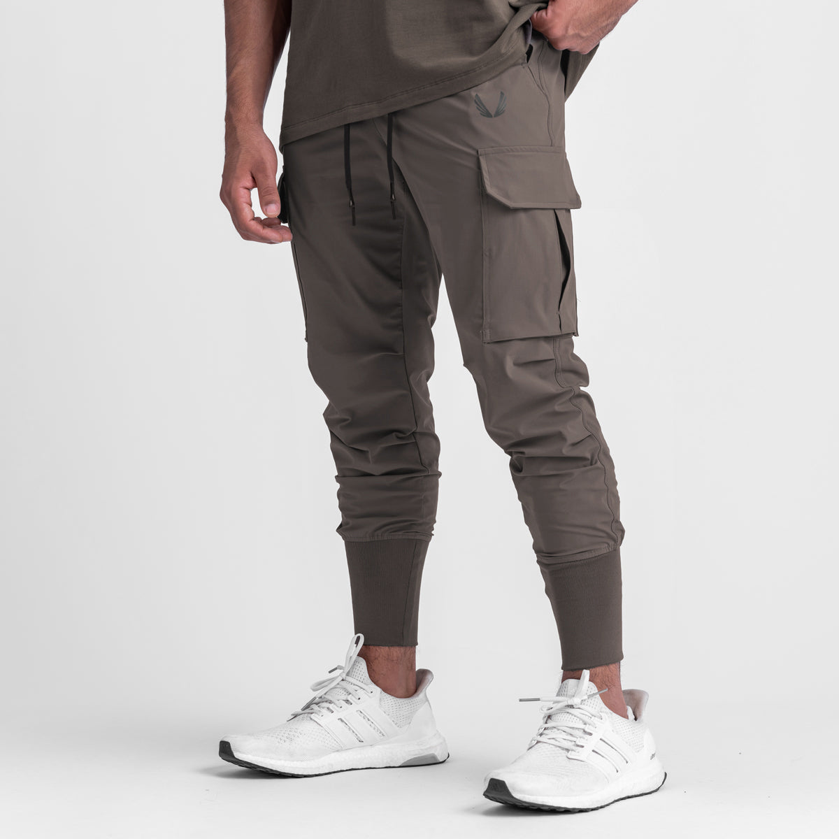 0437. Tetra-Lite® Cargo High Rib Jogger Deep Taupe | ASRV Discount