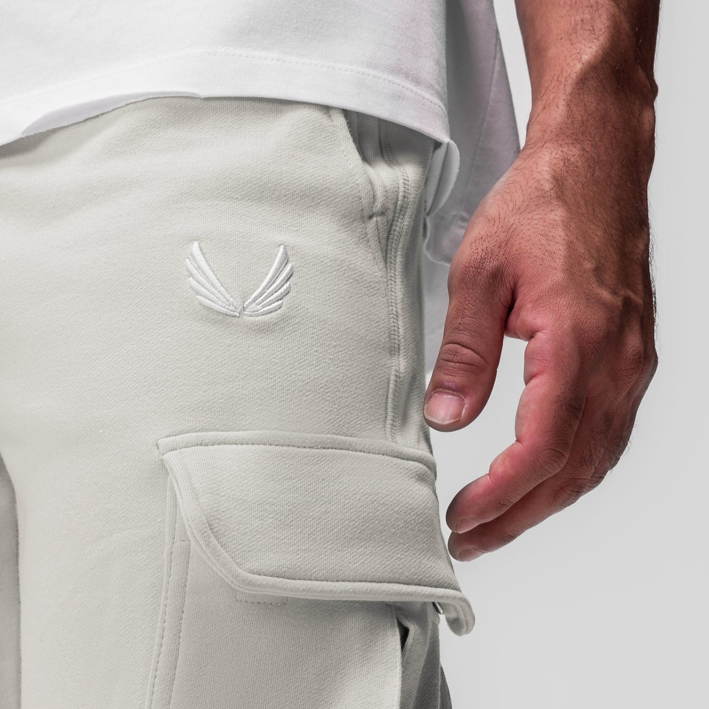 0654. Tech-Terry™ Cargo High Rib Jogger Stone | ASRV US