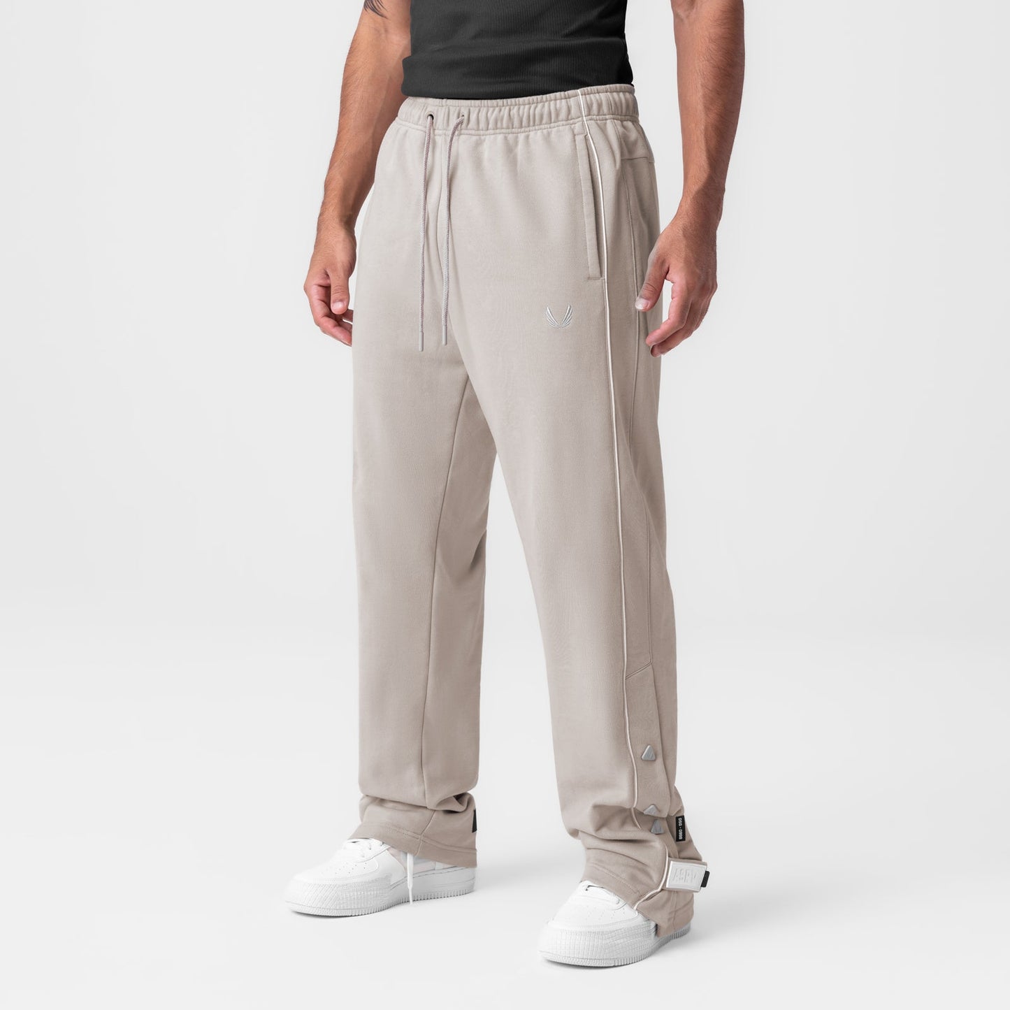 0998. Herringbone Terry Snap Button Sweats Chai | ASRV on sale