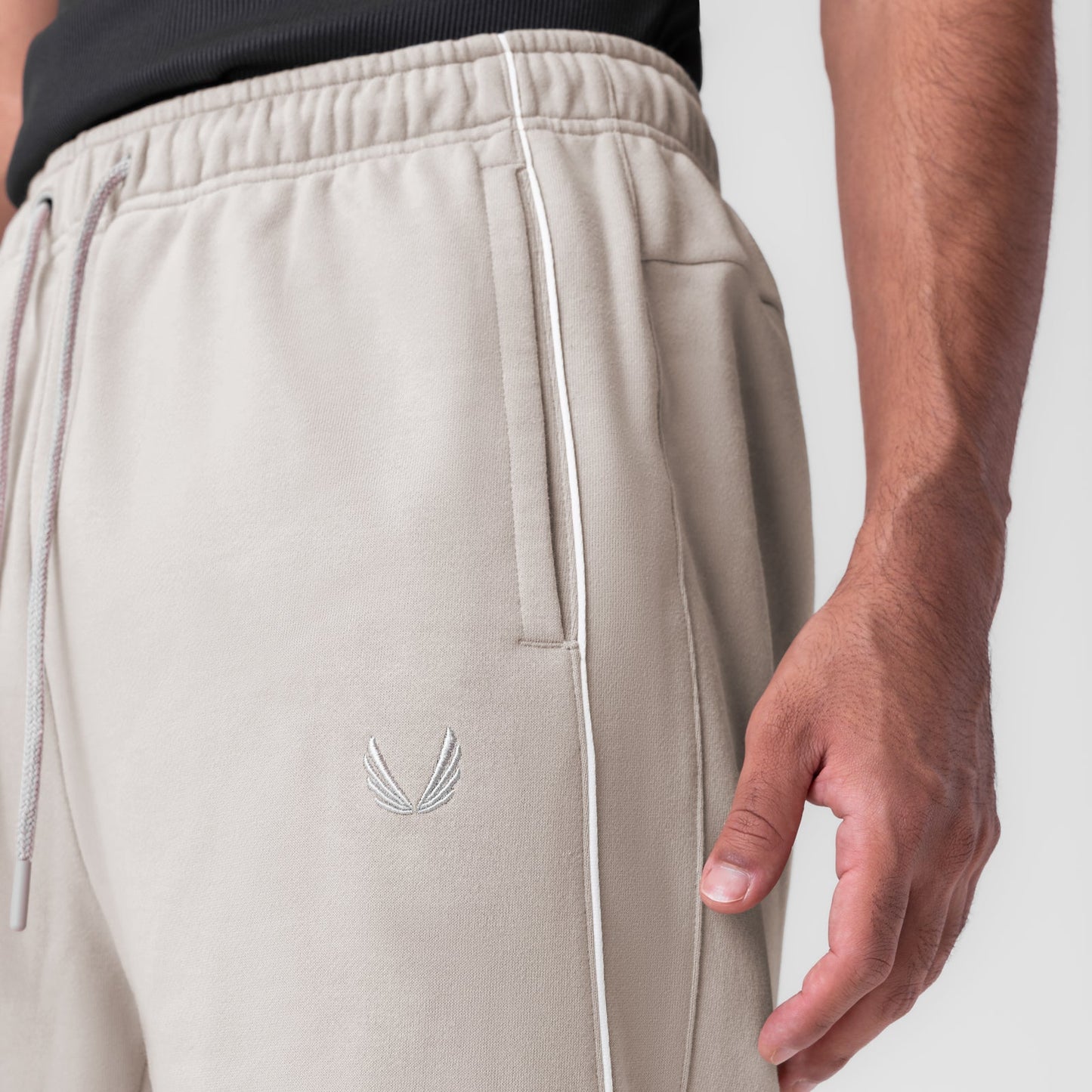 0998. Herringbone Terry Snap Button Sweats Chai | ASRV on sale