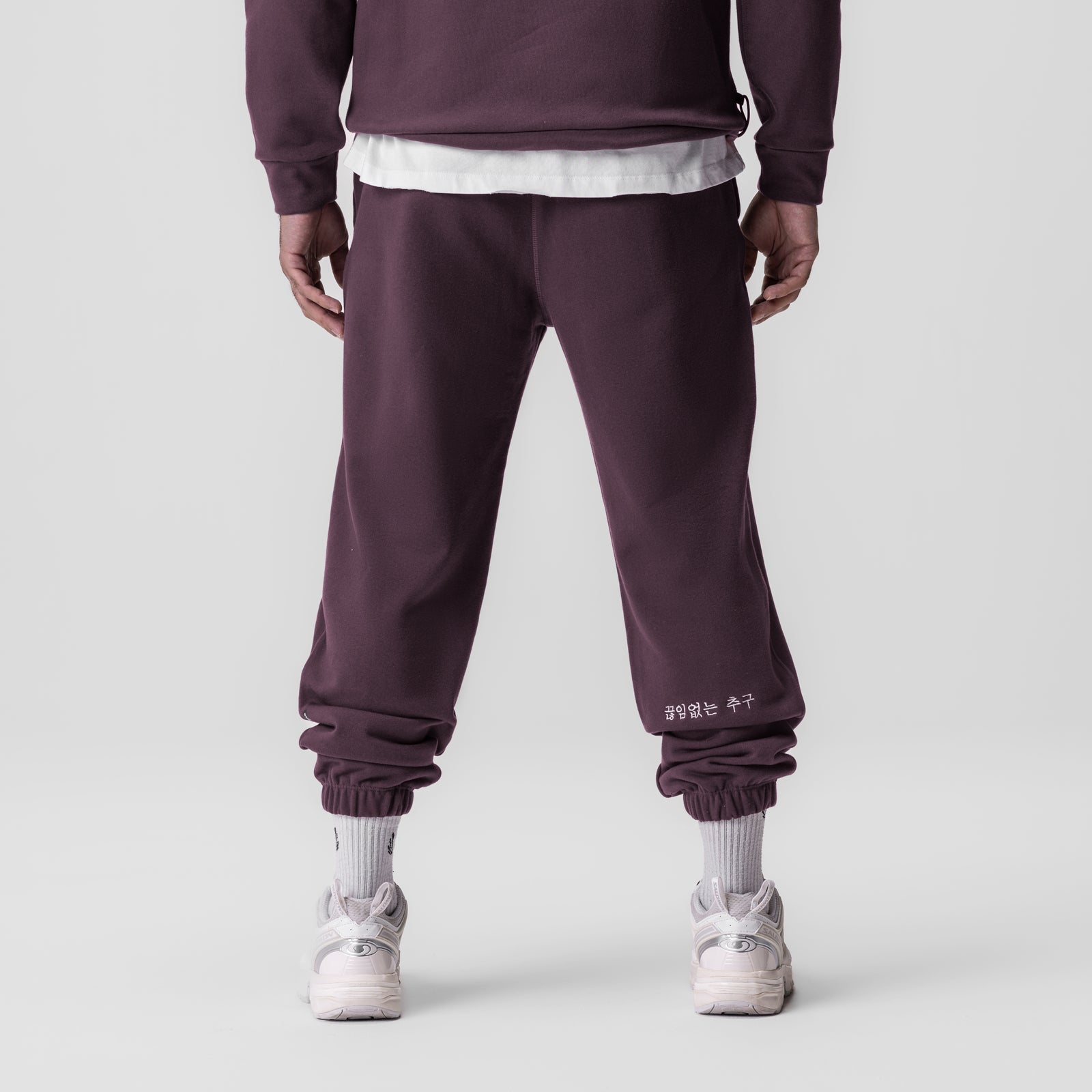 0655. Tech-Terry™ Oversized Sweats Deep Purple "Patch" | ASRV for sale