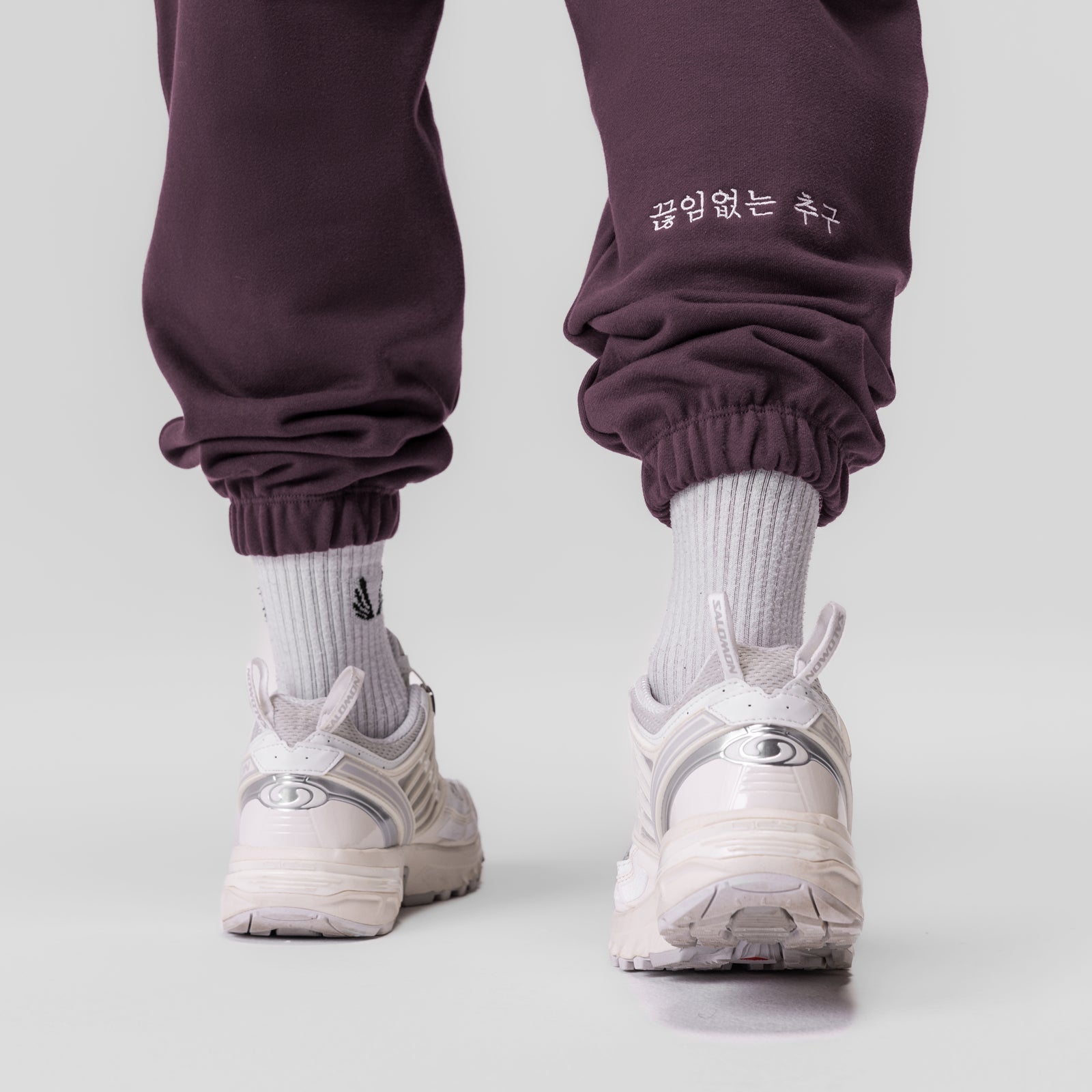 0655. Tech-Terry™ Oversized Sweats Deep Purple "Patch" | ASRV for sale