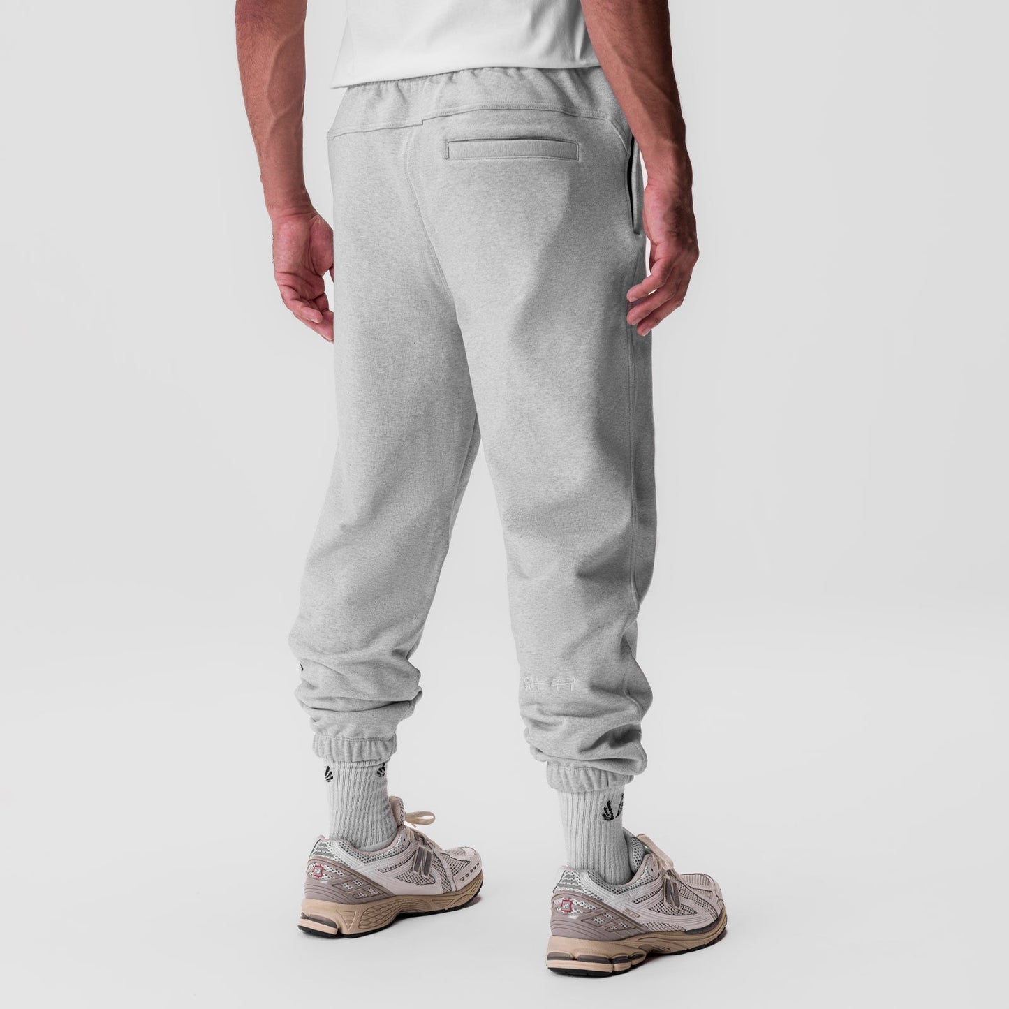 0655. Tech-Terry™ Oversized Sweats Heather Grey "Stacked Wings" | ASRV Online
