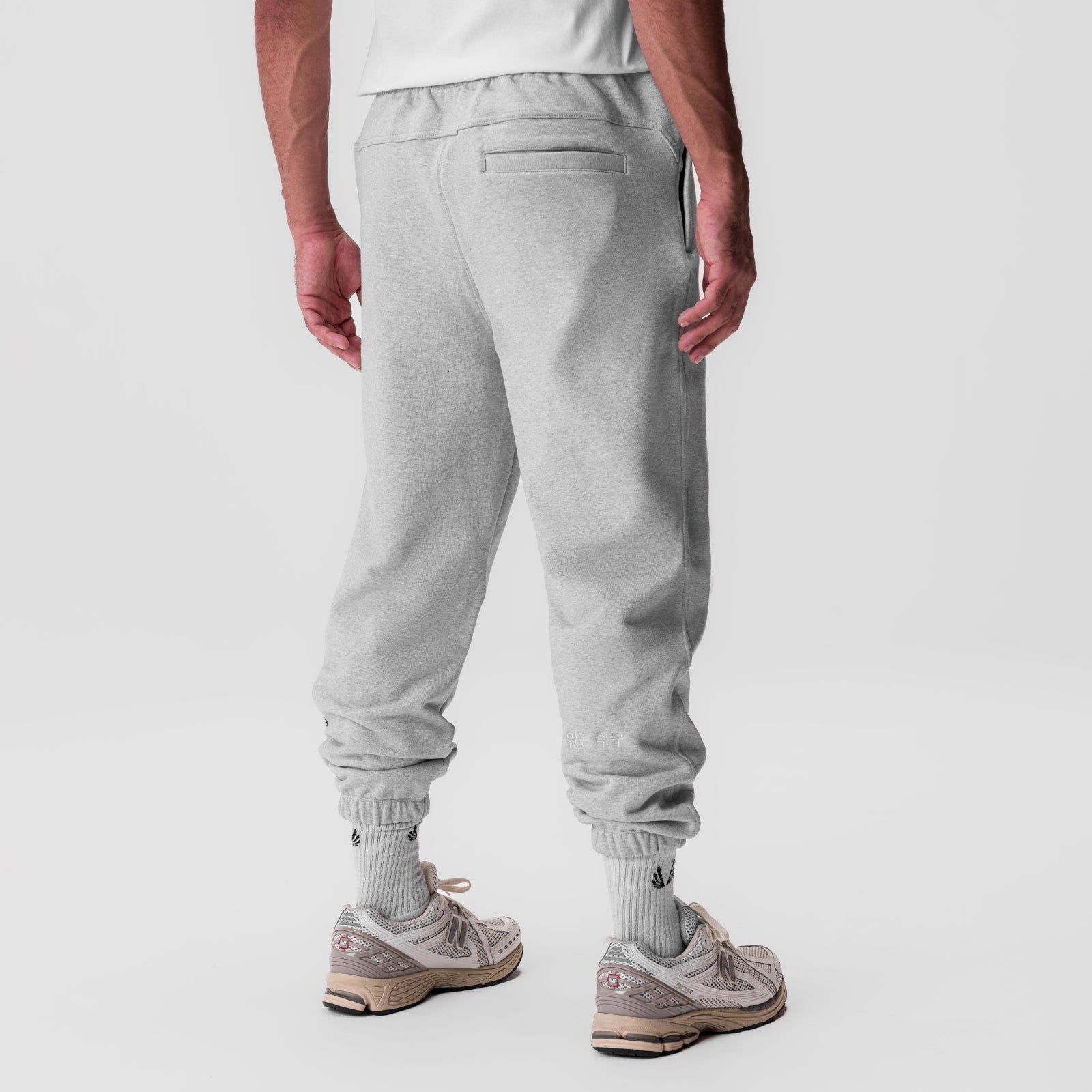 0655. Tech-Terry™ Oversized Sweats Heather Grey "Stacked Wings" | ASRV Online