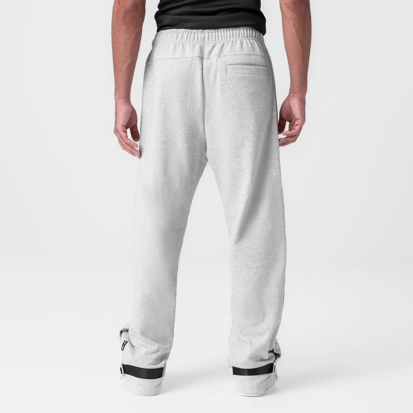 0998. Herringbone Terry Snap Button Sweats Heather Grey | ASRV Discount