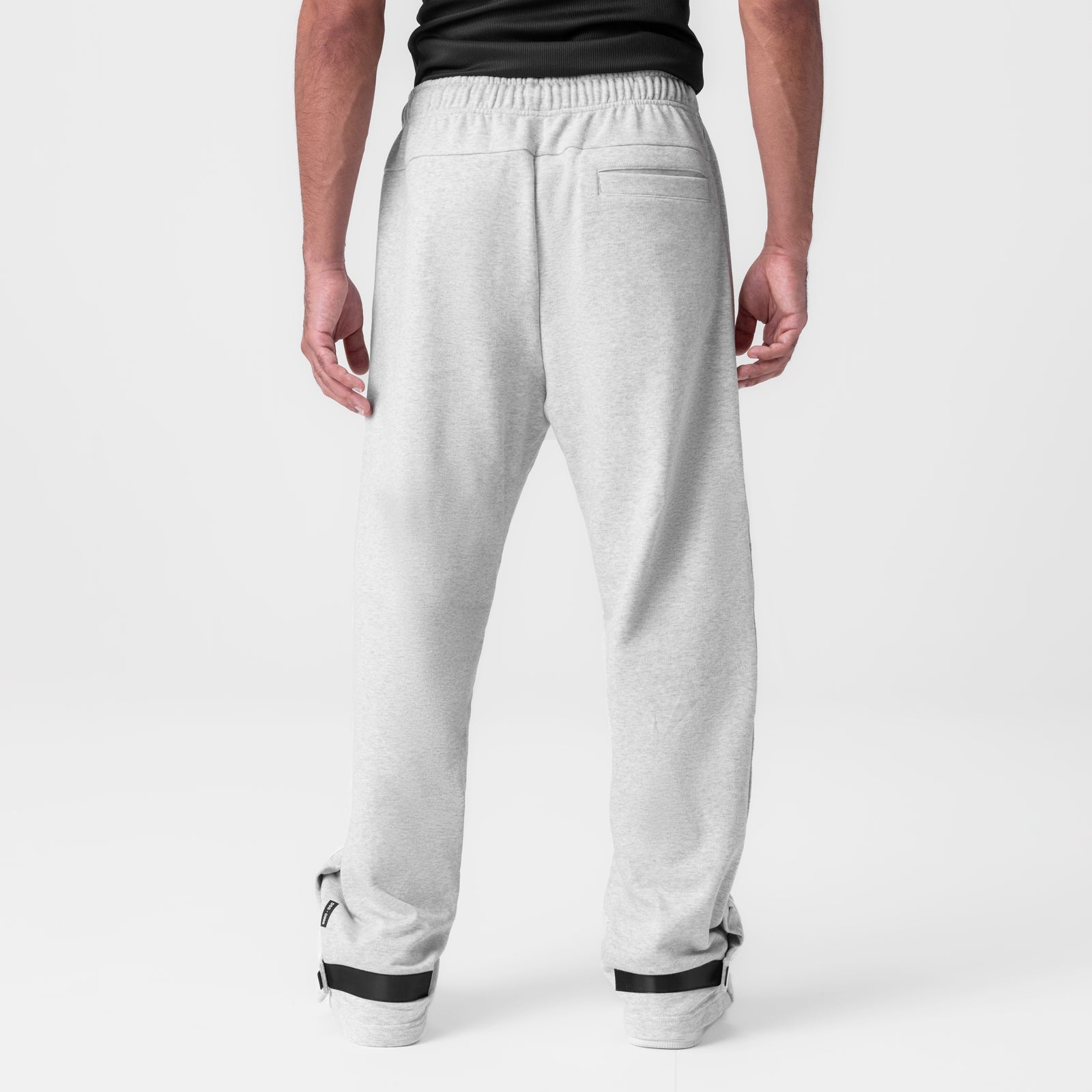 0998. Herringbone Terry Snap Button Sweats Heather Grey | ASRV Discount