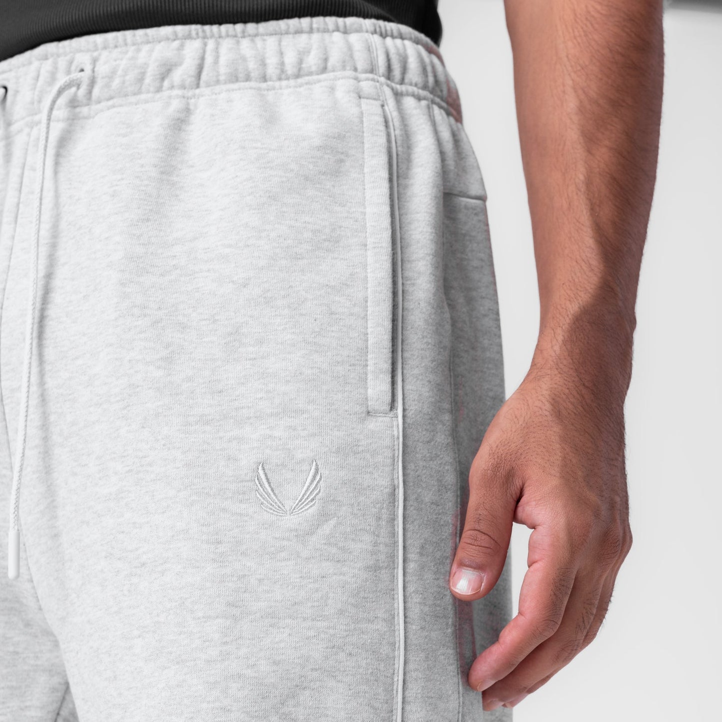 0998. Herringbone Terry Snap Button Sweats Heather Grey | ASRV Discount