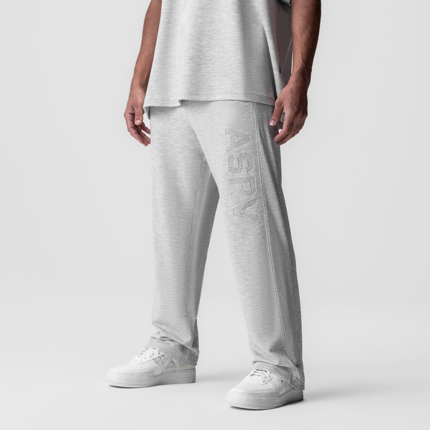 0957. Waffle Knit Relaxed Sweatpant Heather Grey | ASRV sale