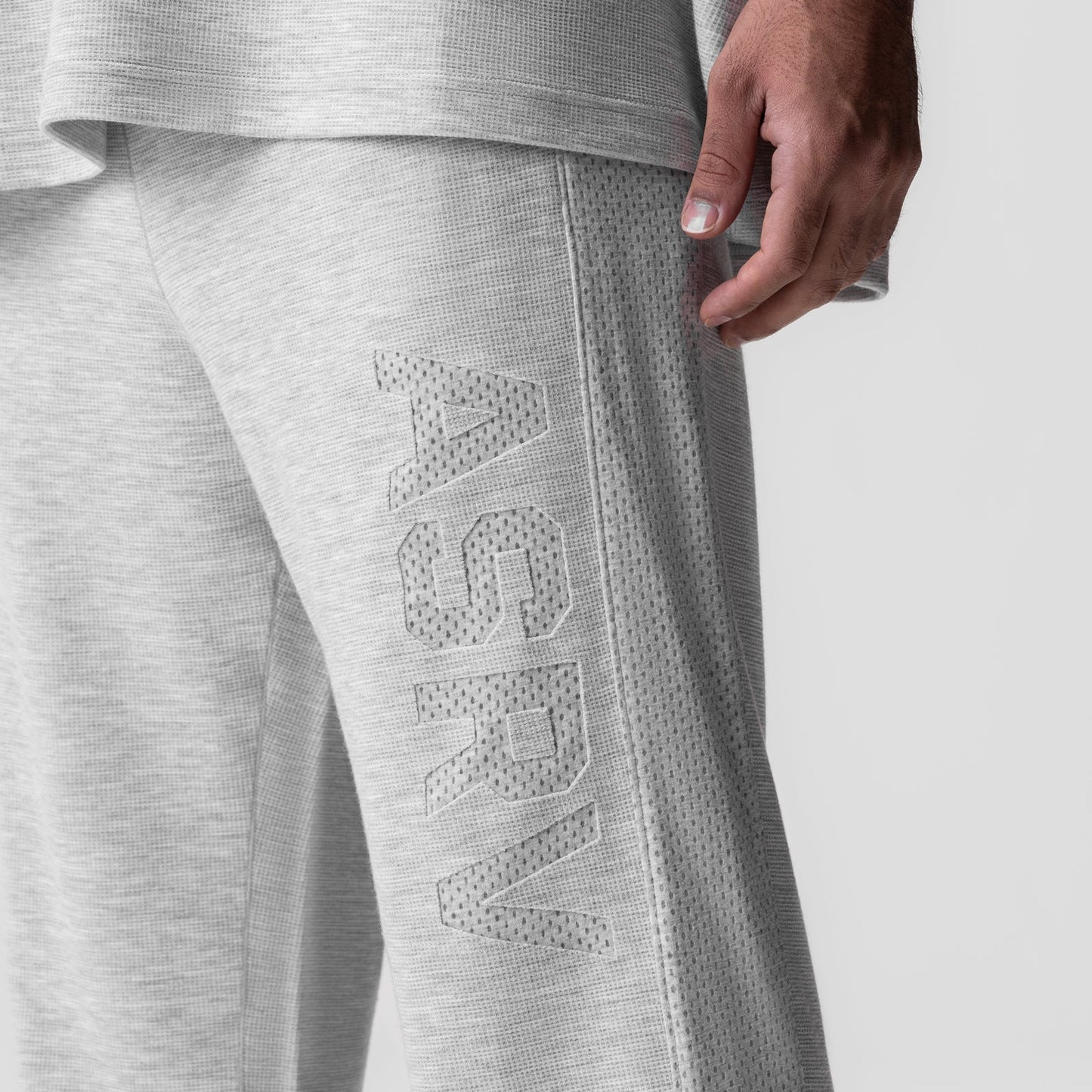0957. Waffle Knit Relaxed Sweatpant Heather Grey | ASRV sale