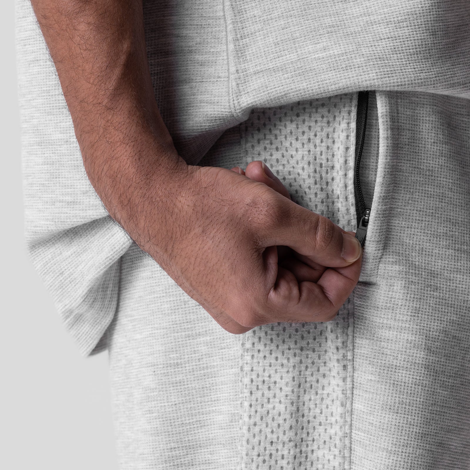0957. Waffle Knit Relaxed Sweatpant Heather Grey | ASRV sale
