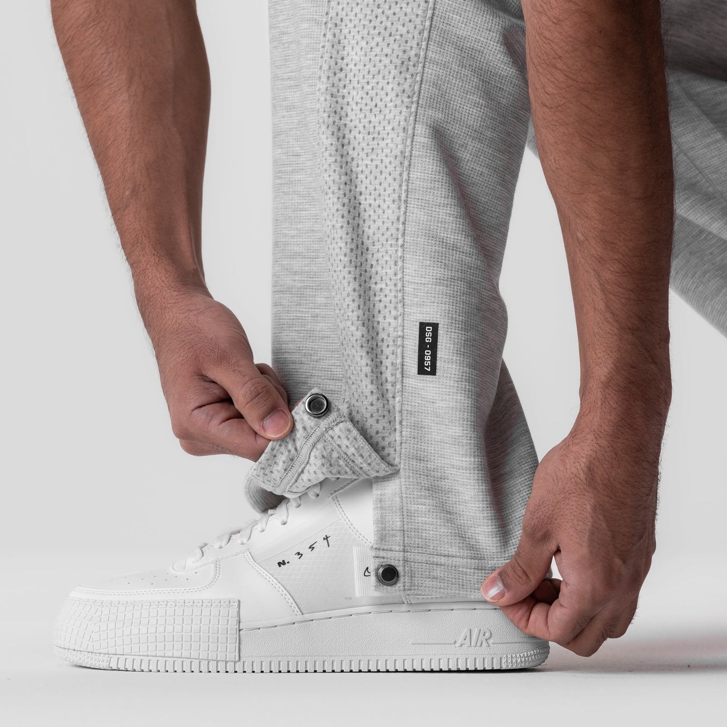 0957. Waffle Knit Relaxed Sweatpant Heather Grey | ASRV sale