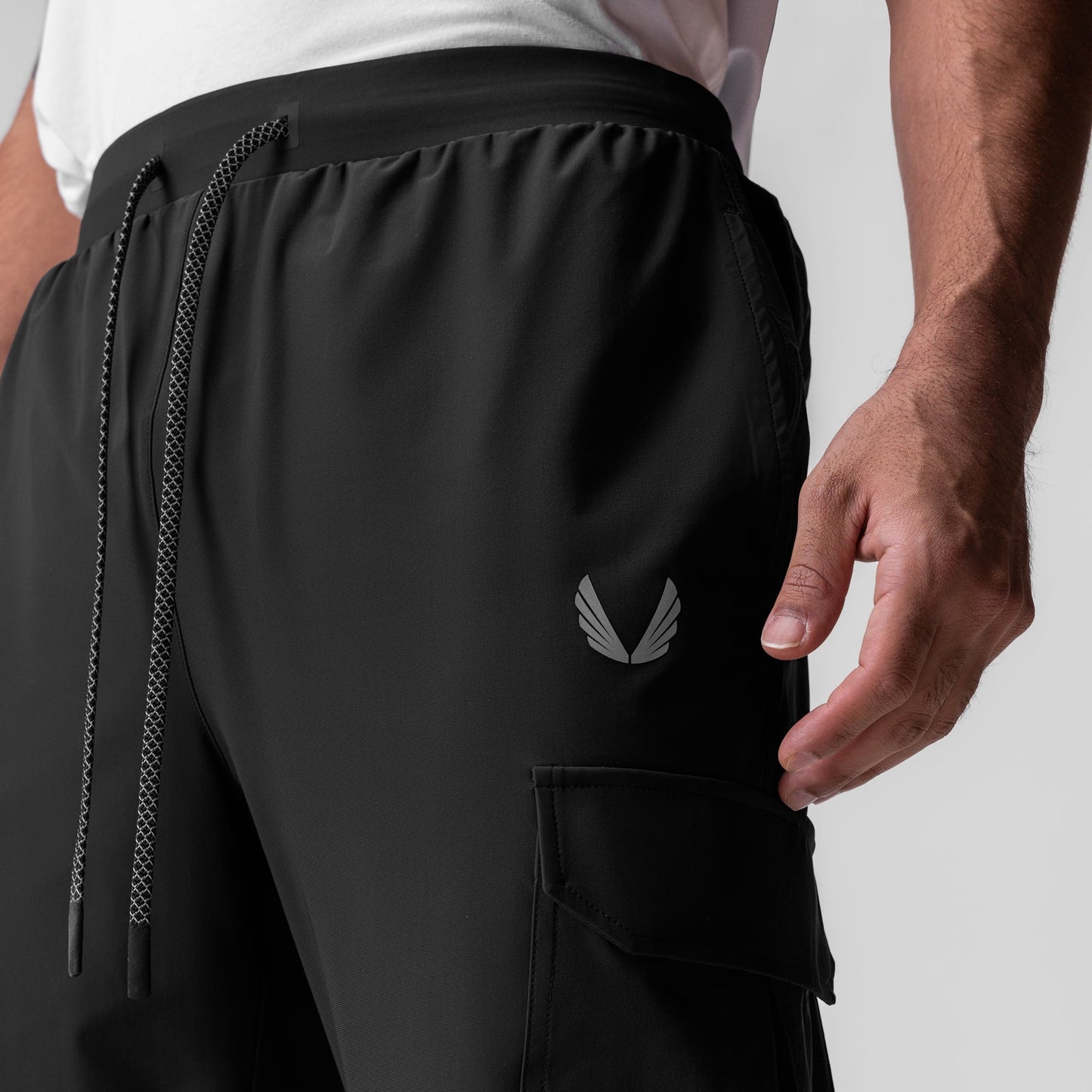 0825. Tetra-Lite® Cargo High Rib Jogger Black "Reflective" | ASRV Discount