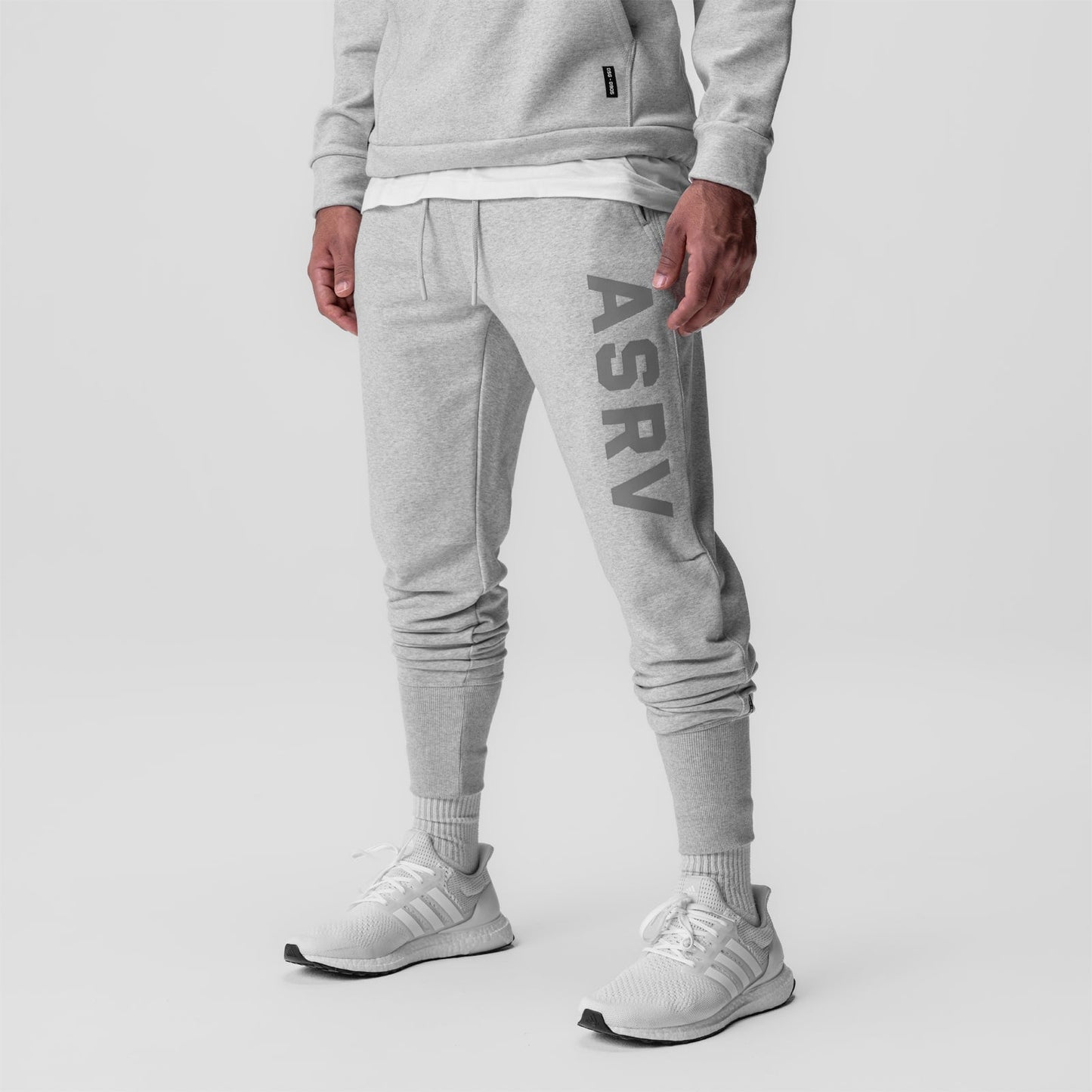 0915. Tech-Terry™ High Rib Jogger Heather Grey "ASRV" | ASRV US