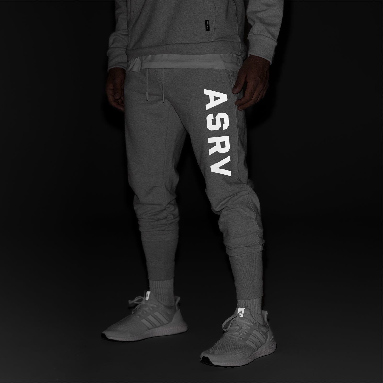 0915. Tech-Terry™ High Rib Jogger Heather Grey "ASRV" | ASRV US