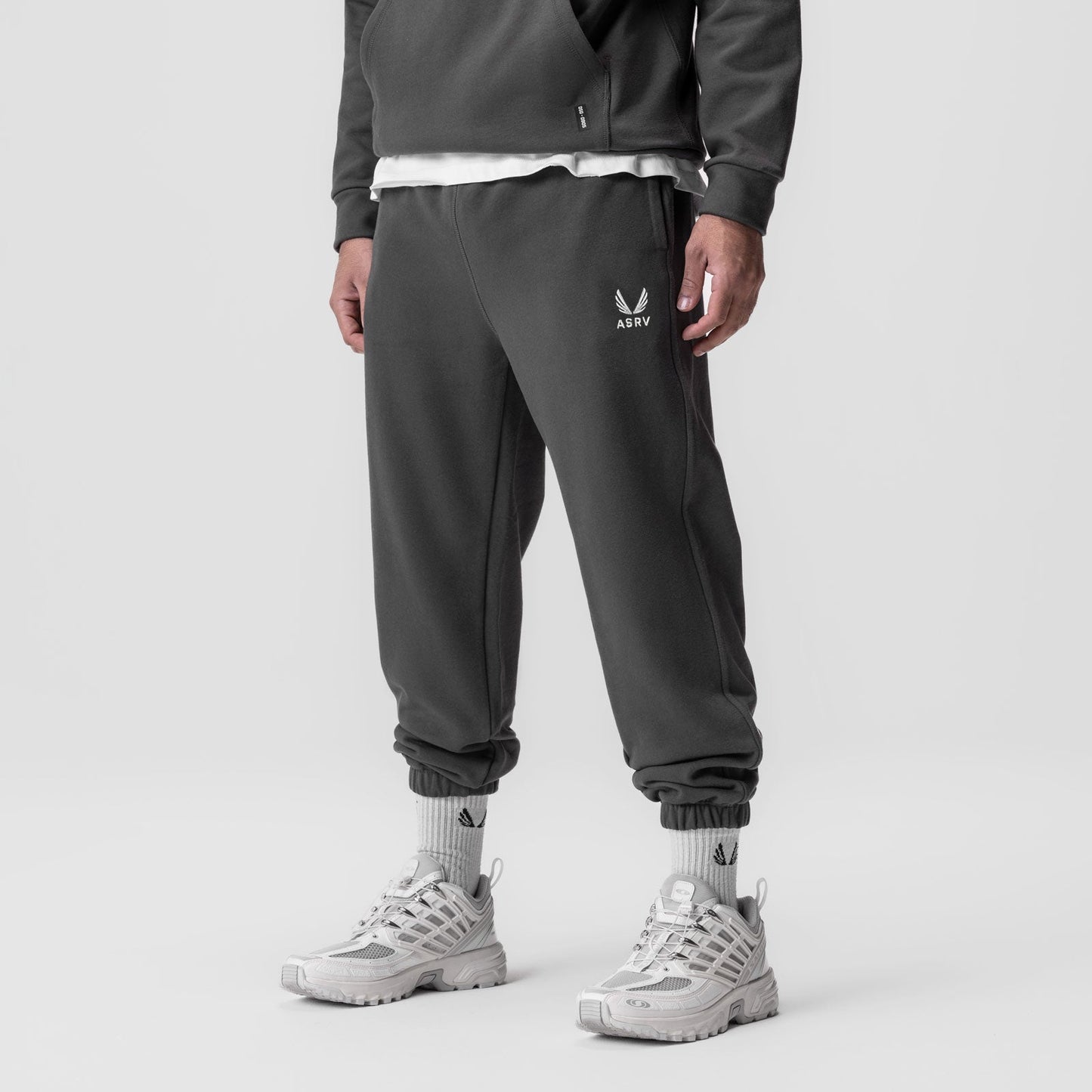 0655. Tech-Terry™ Oversized Sweats Space Grey "Emblem" | ASRV on sale