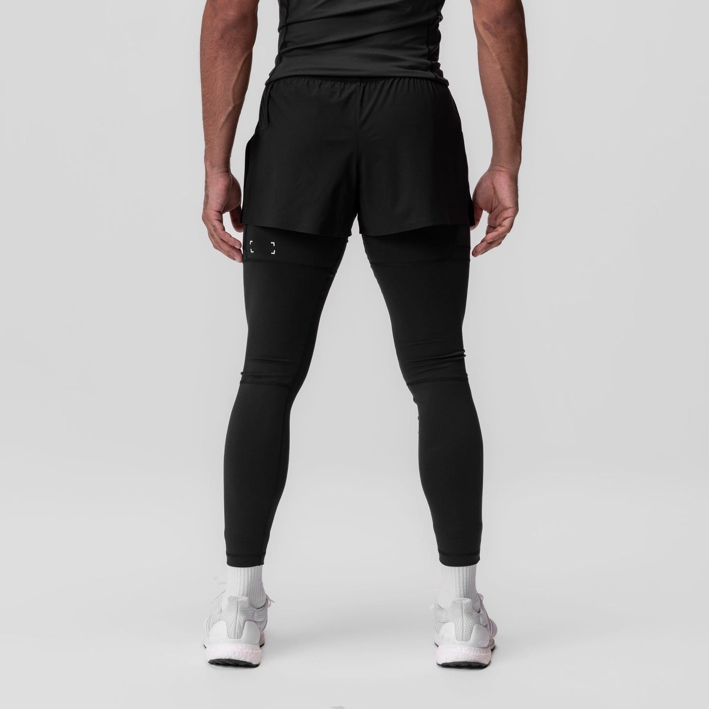 0911. Tetra-Lite® 2-in-1 High Split Legging Short Black "Cyber"/Blac | ASRV Discount