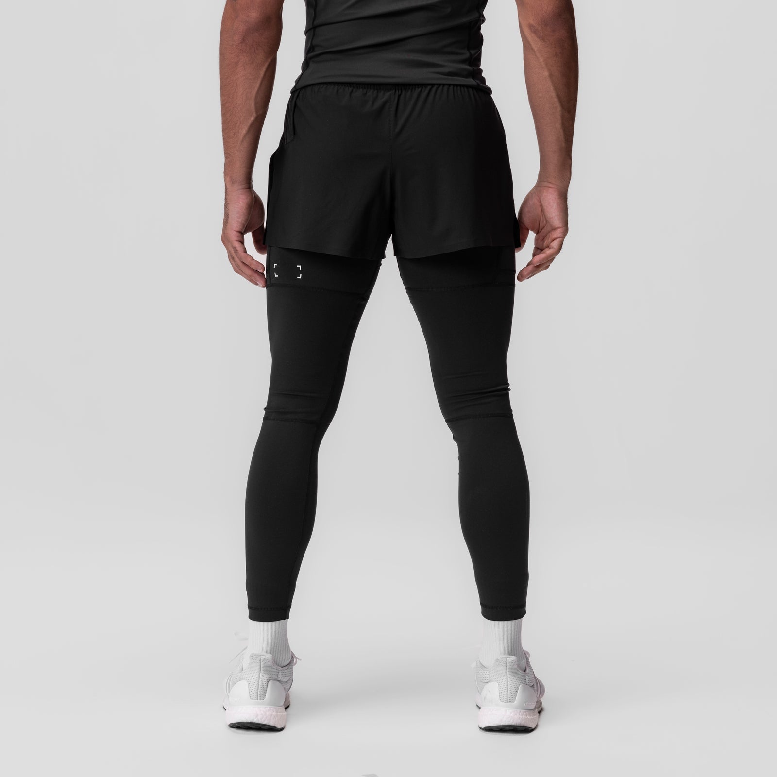 0911. Tetra-Lite® 2-in-1 High Split Legging Short Black "Cyber"/Blac | ASRV Discount