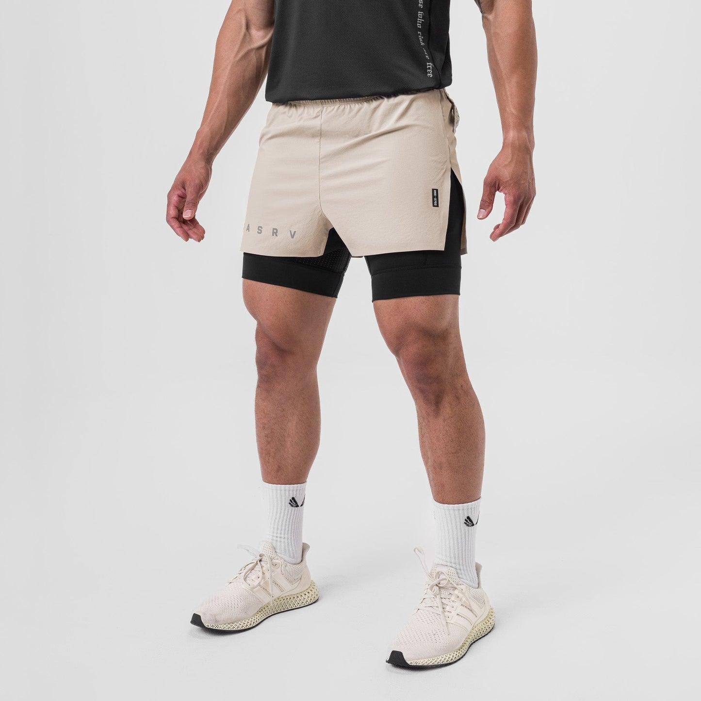 0752. Ripstop 3" High Split Liner Short Chai/Black | ASRV sale
