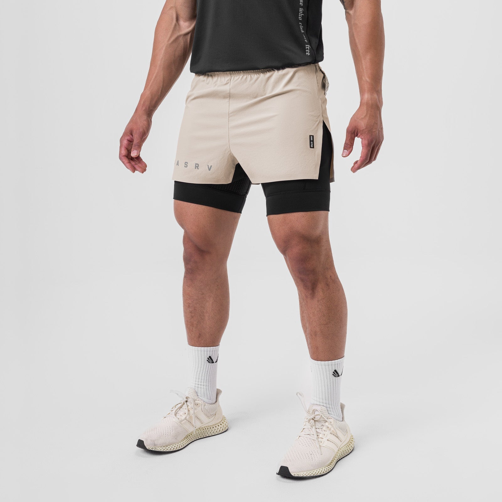 0752. Ripstop 3" High Split Liner Short Chai/Black | ASRV sale