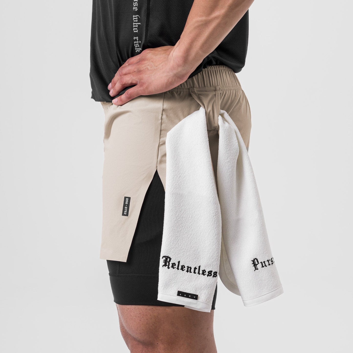 0752. Ripstop 3" High Split Liner Short Chai/Black | ASRV sale