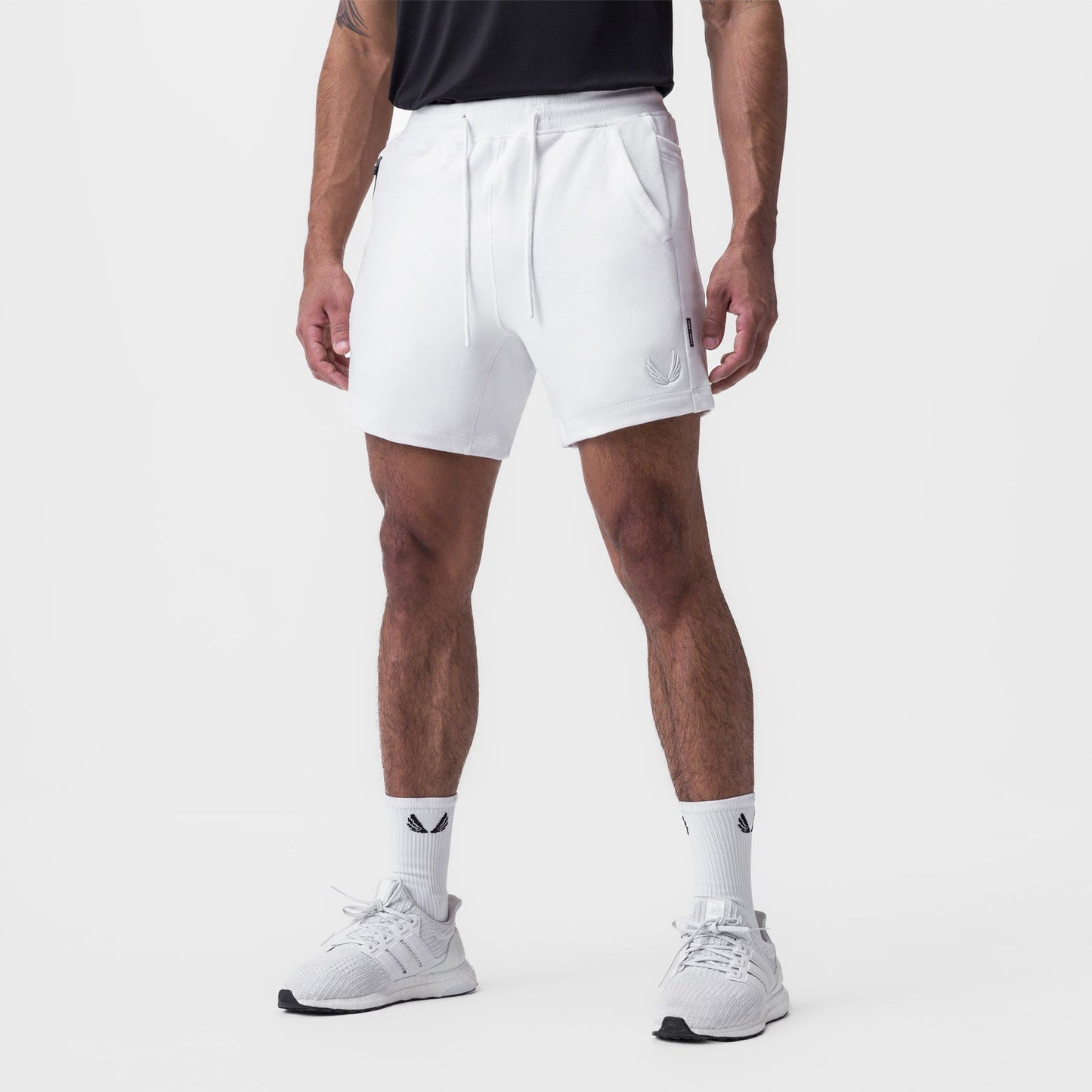 0867. Tech-Terry™ Sidelock Sweat Short White | ASRV discount